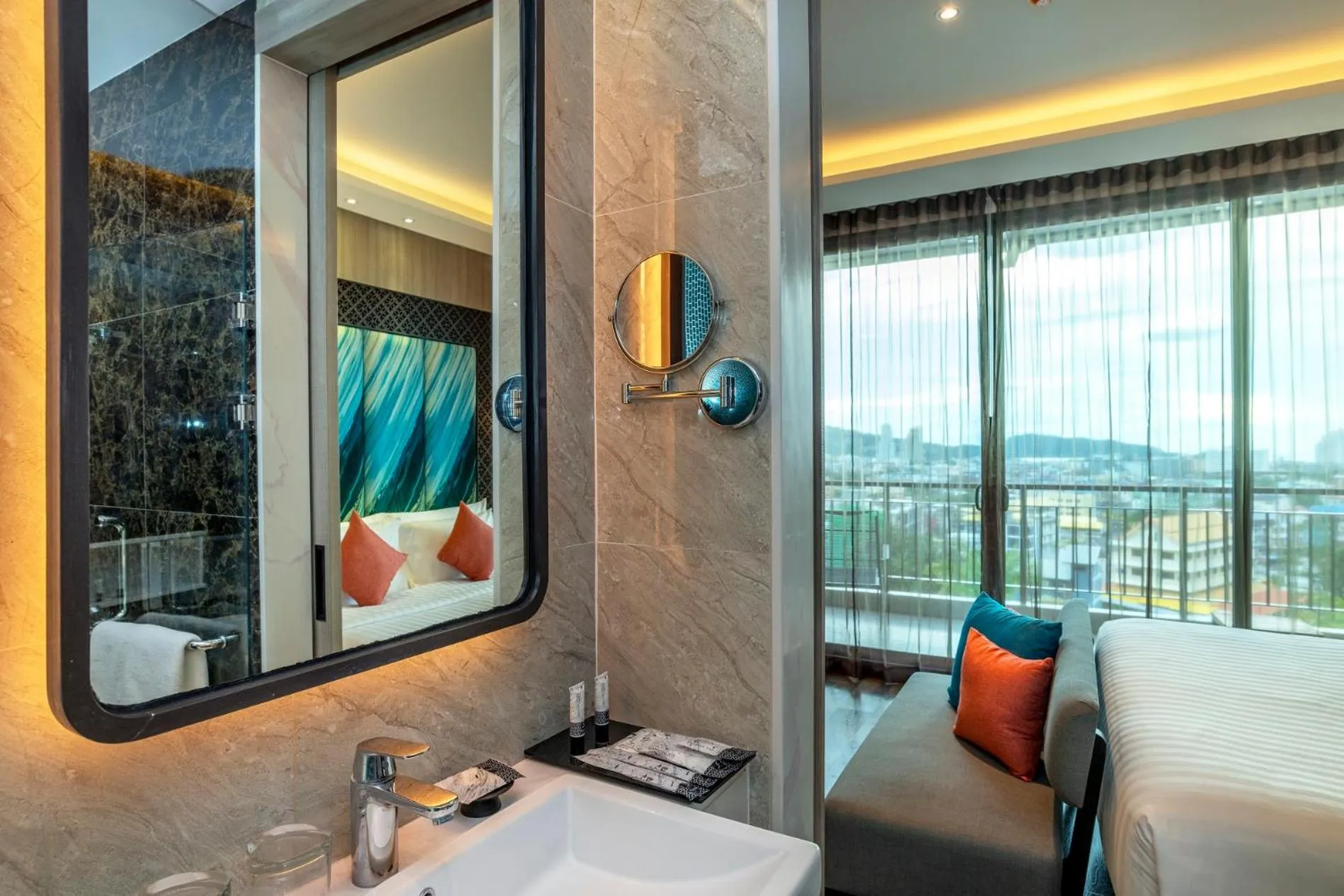 Bed in SKYVIEW Resort Phuket Patong Beach