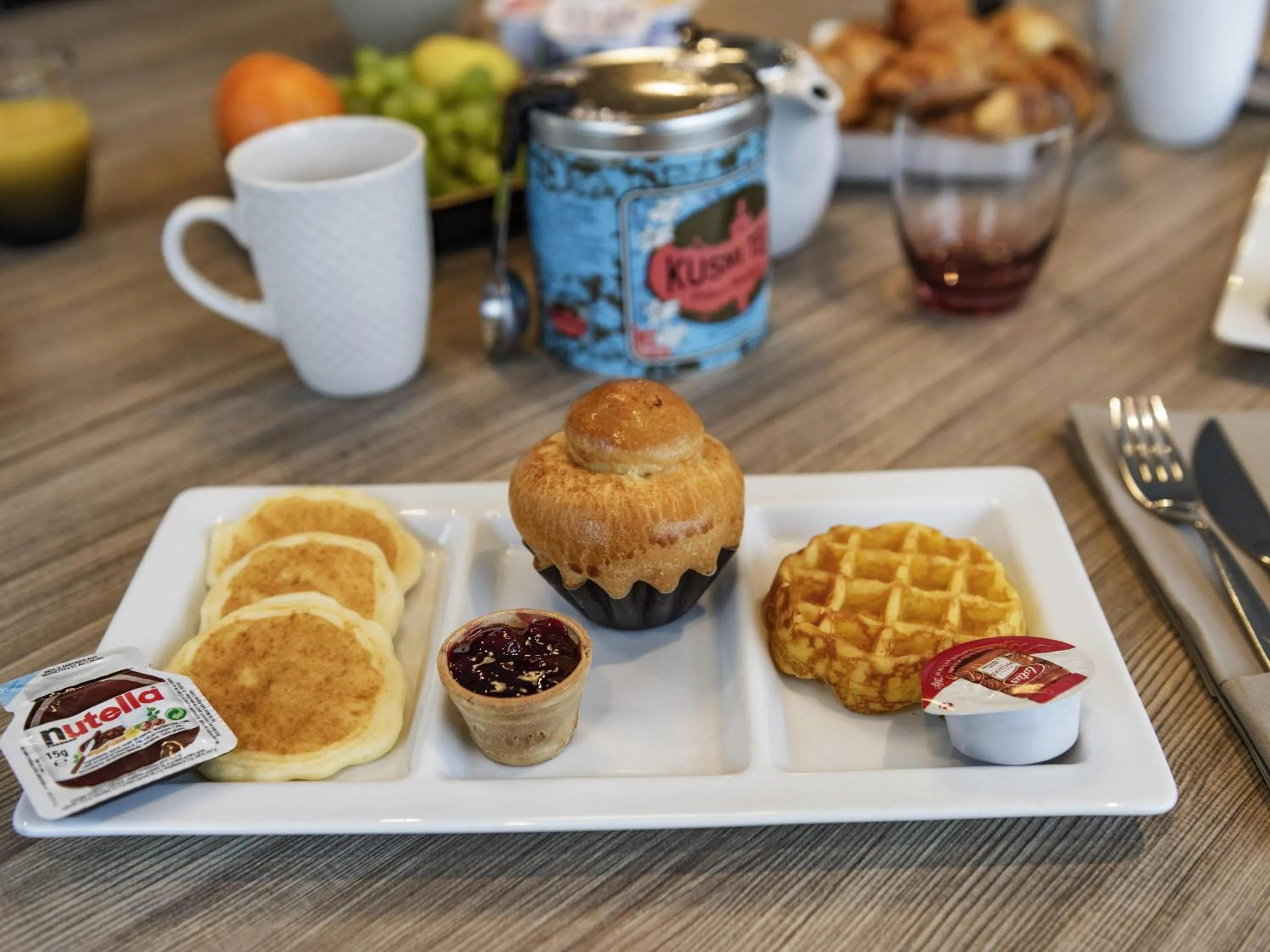 Breakfast in Hôtel Novotel Valenciennes