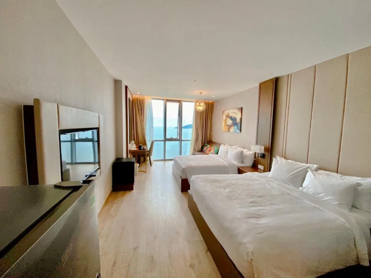 Bed in Handy Panorama Nha Trang Condotel