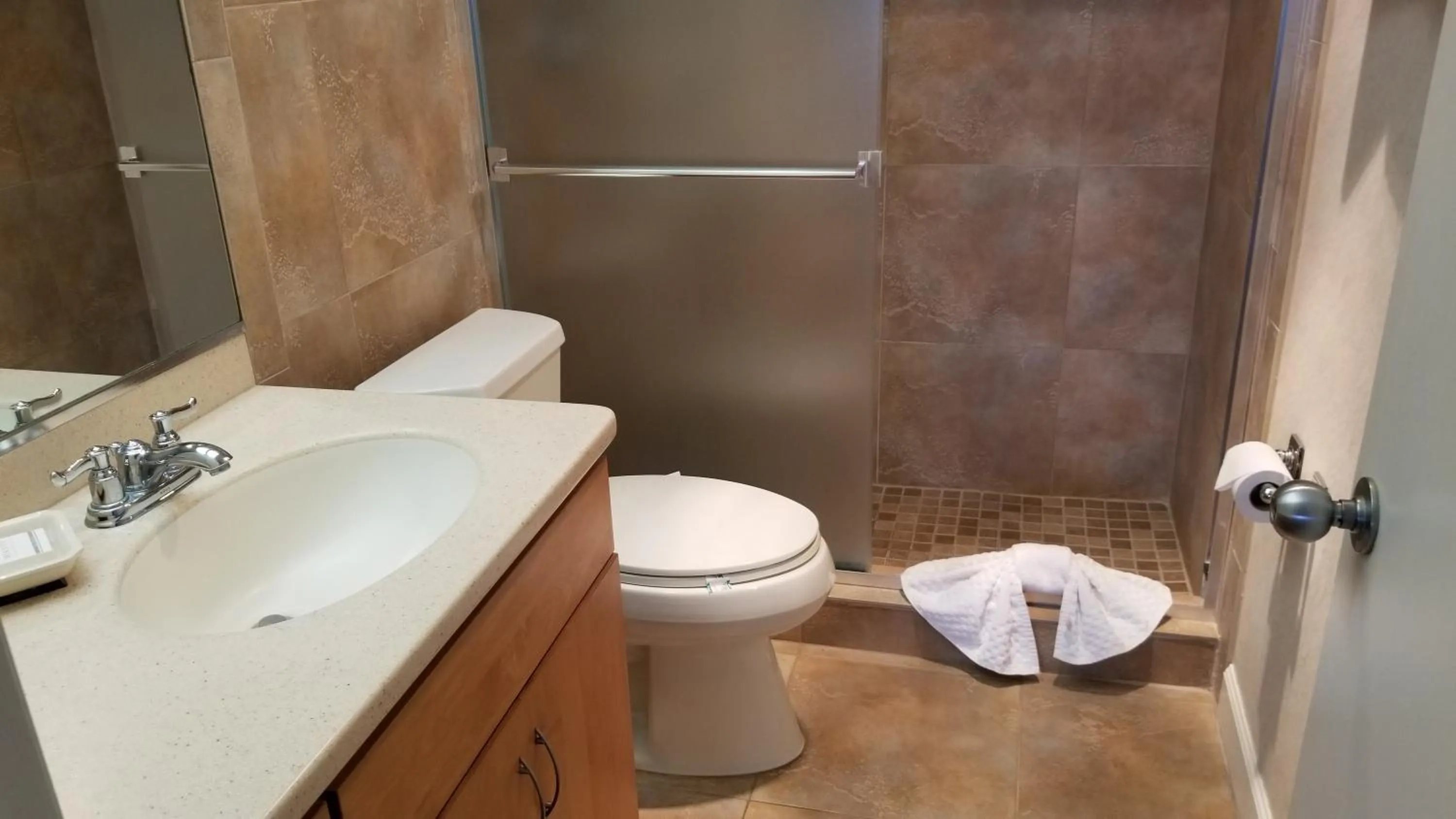 Bathroom in Gulf Strand Resort by Travel Resort Services