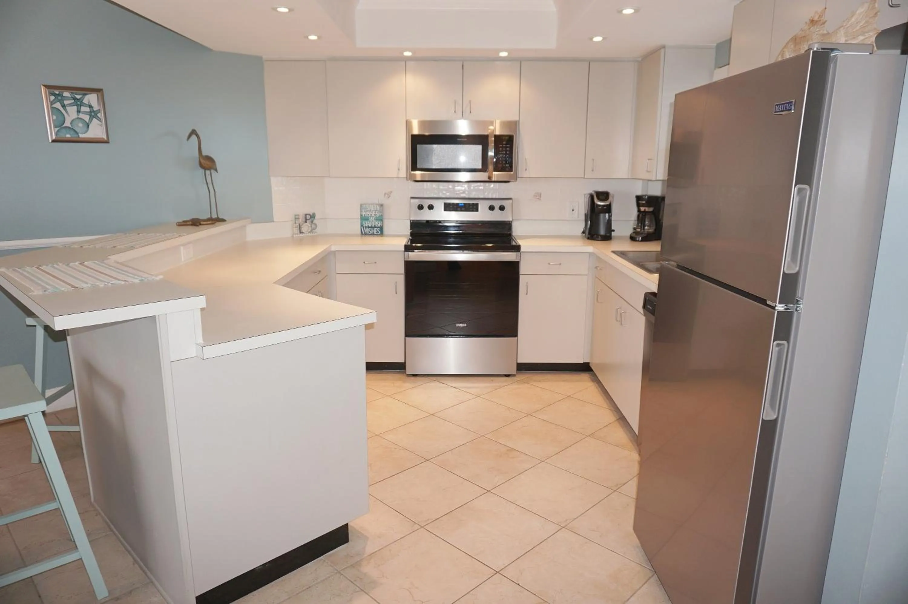 Kitchen or kitchenette in Gulf Strand Resort by Travel Resort Services