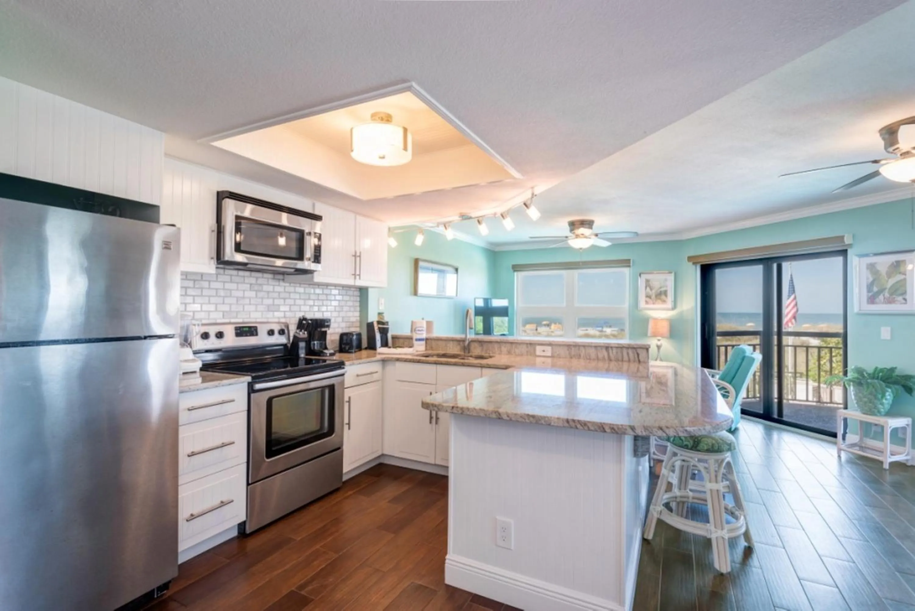 Kitchen or kitchenette in Gulf Strand Resort by Travel Resort Services