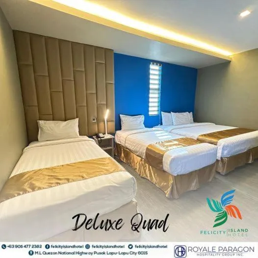 Bedroom, Bed in Felicity Island Hotel