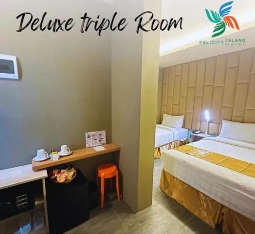 Bedroom, Bed in Felicity Island Hotel