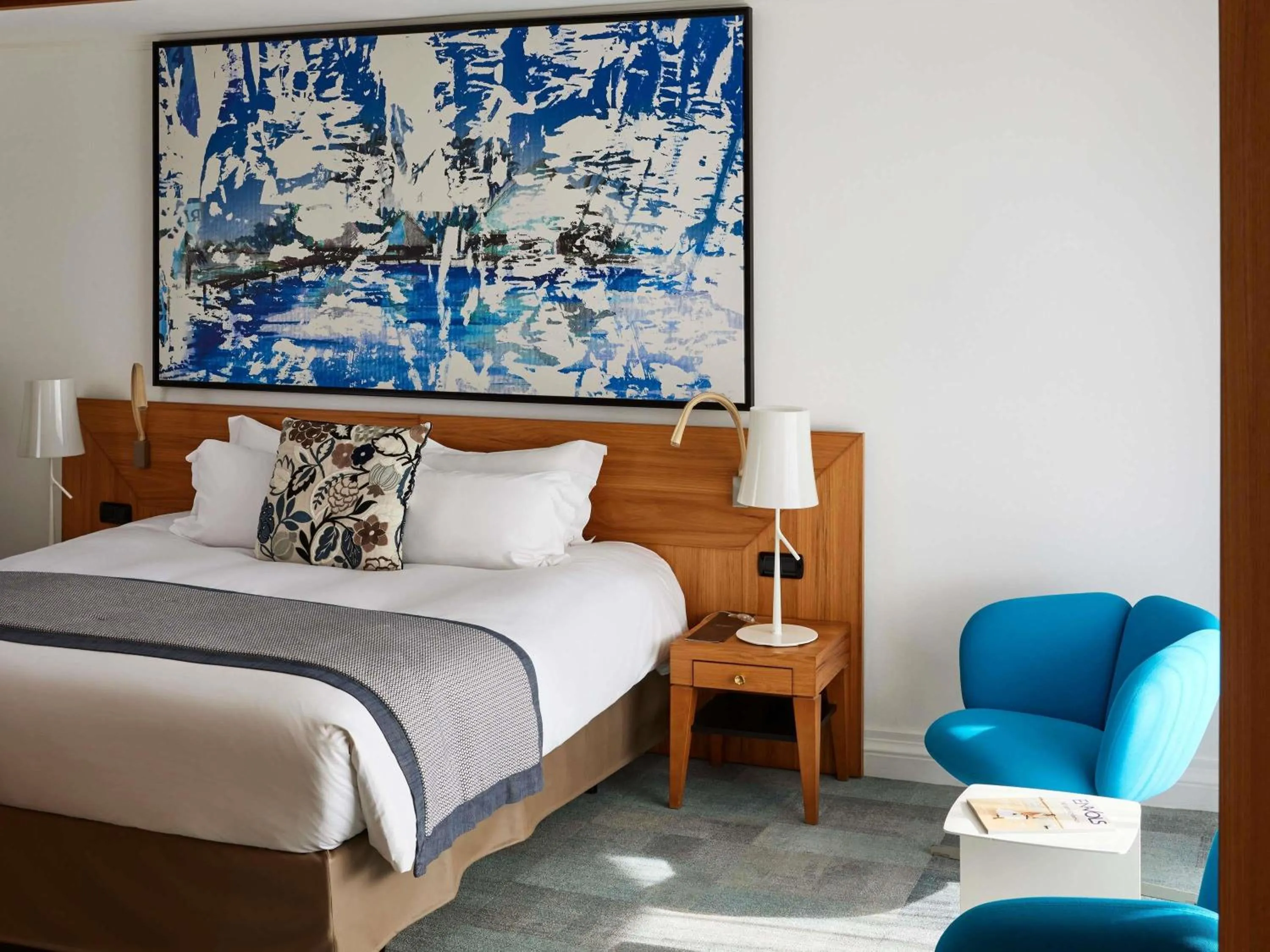 Bedroom, Bed in Sofitel Biarritz Le Miramar Thalassa