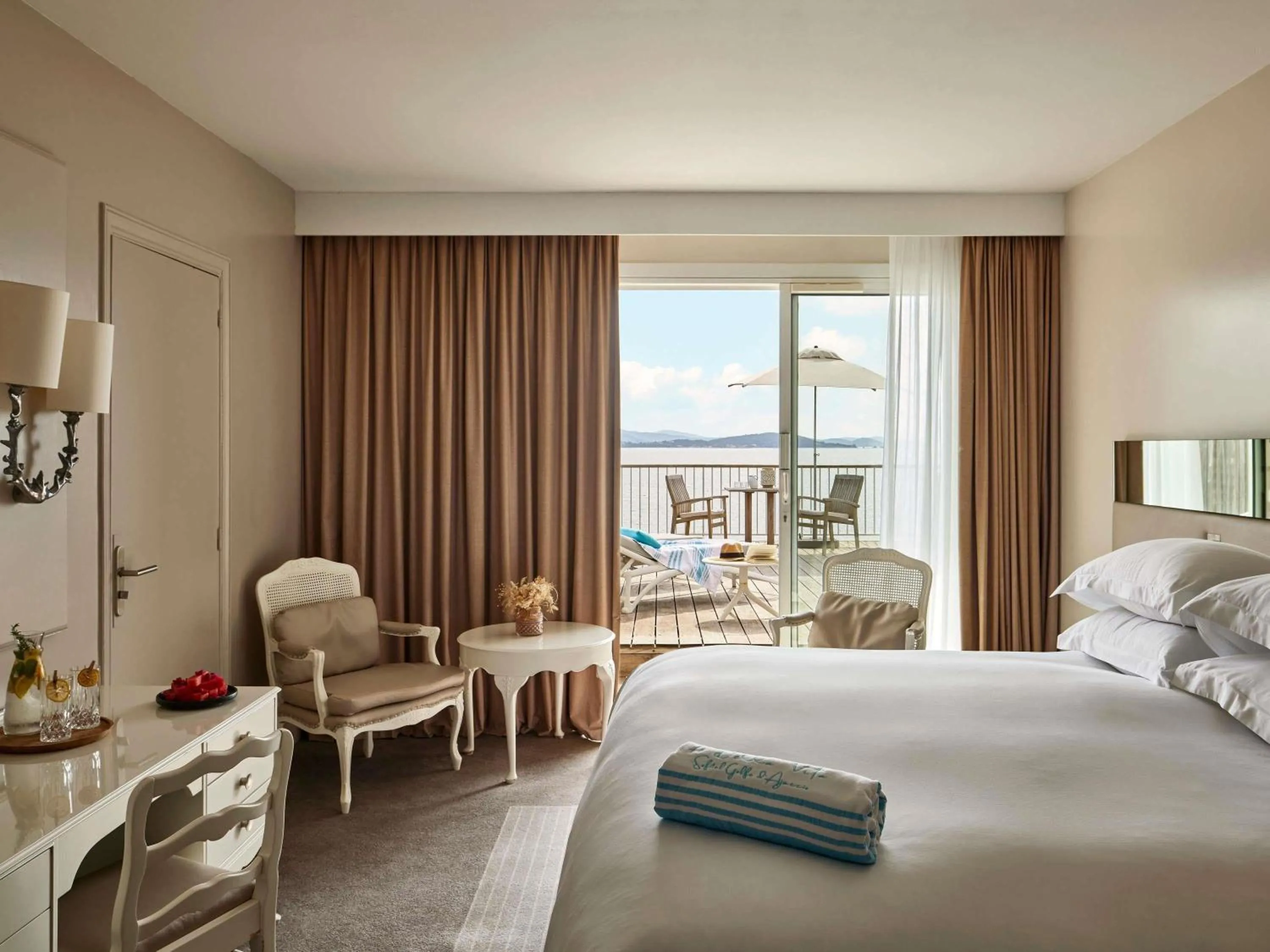 Bedroom, Bed in Sofitel Golfe d'Ajaccio Thalassa Sea & Spa