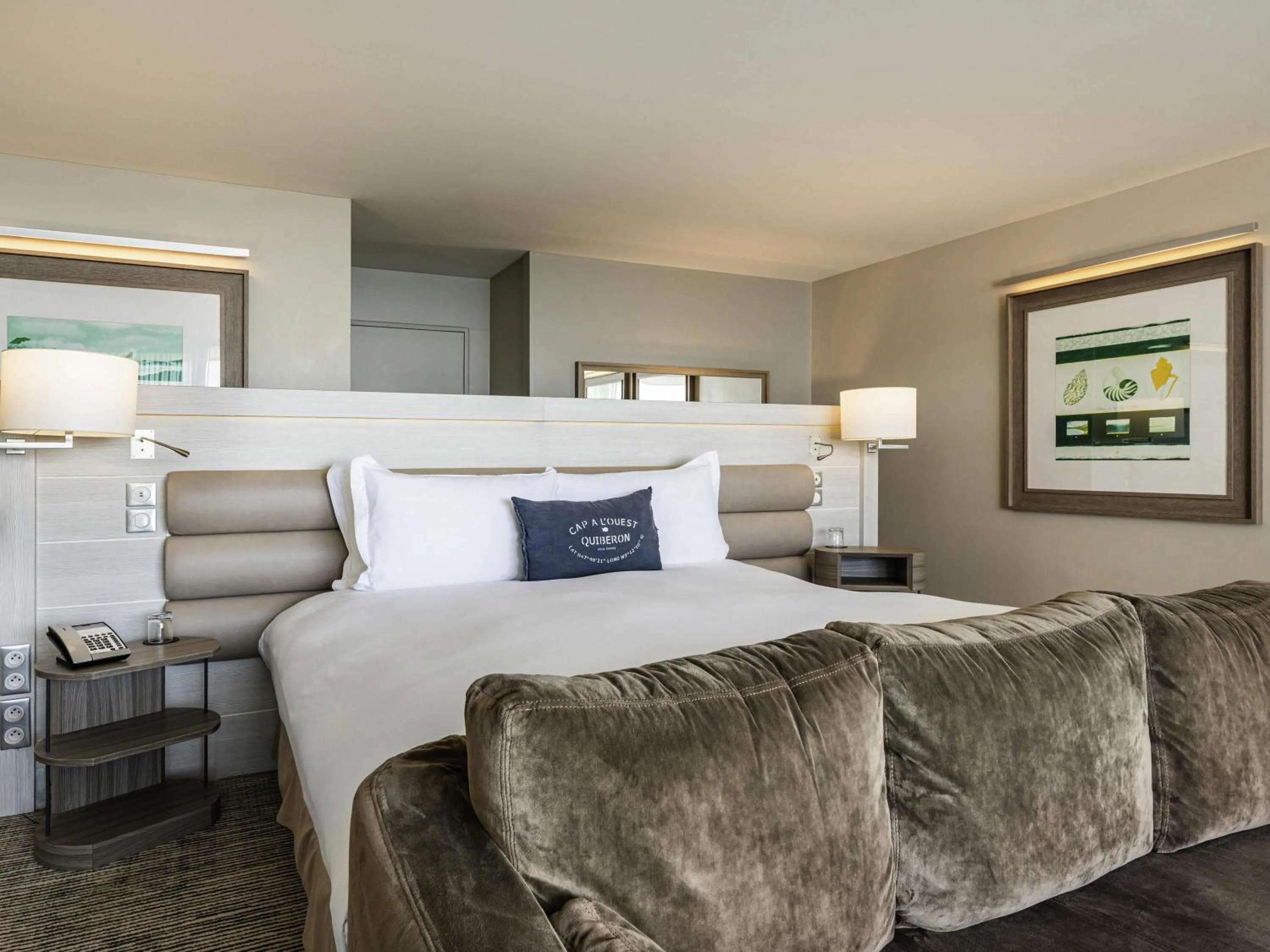 Bedroom, Bed in Sofitel Quiberon Thalassa sea & spa