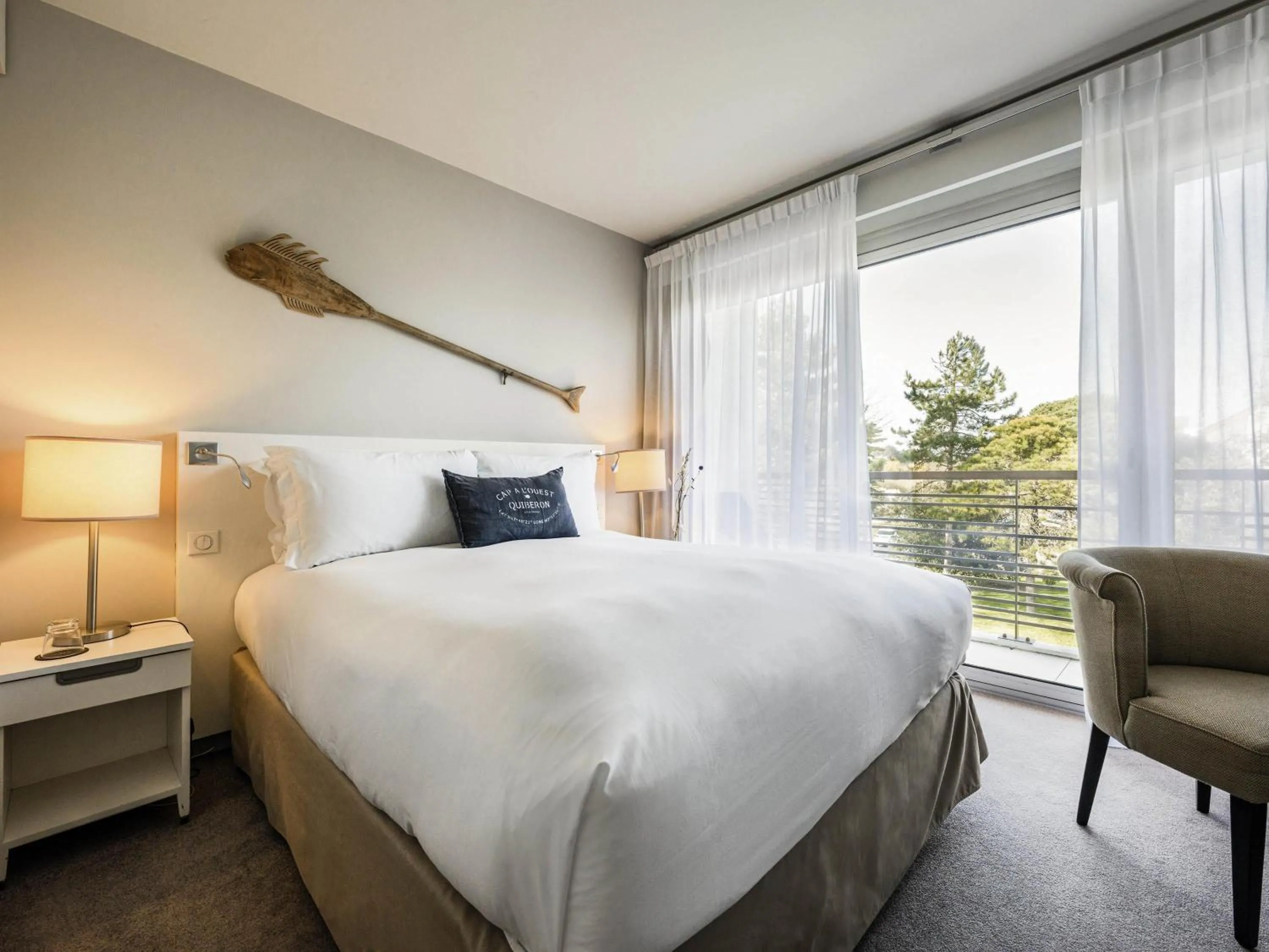 Bedroom, Bed in Sofitel Quiberon Thalassa sea & spa