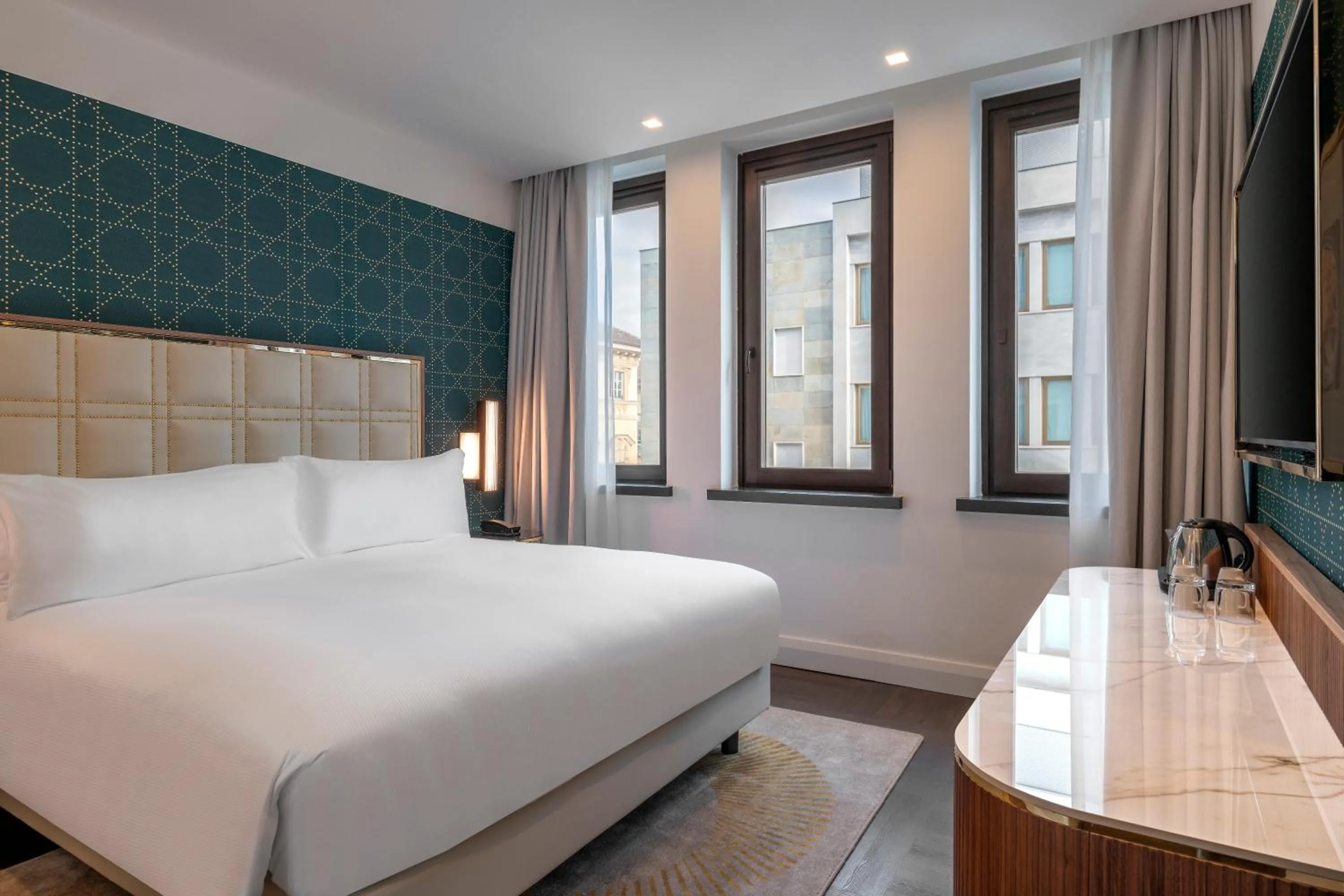 Bedroom, Bed in Hilton Turin Centre