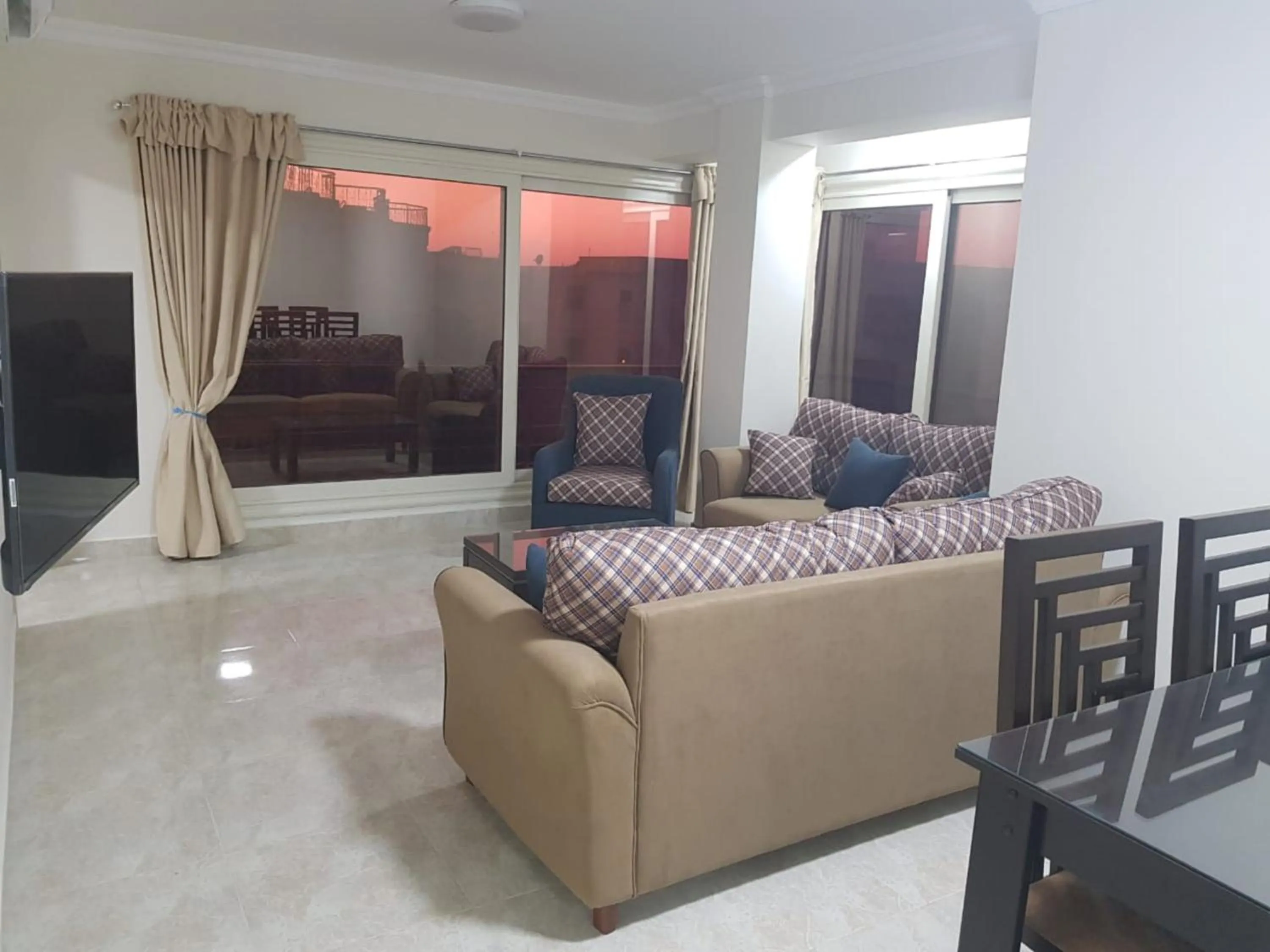 Living room in Al Raya Apartments