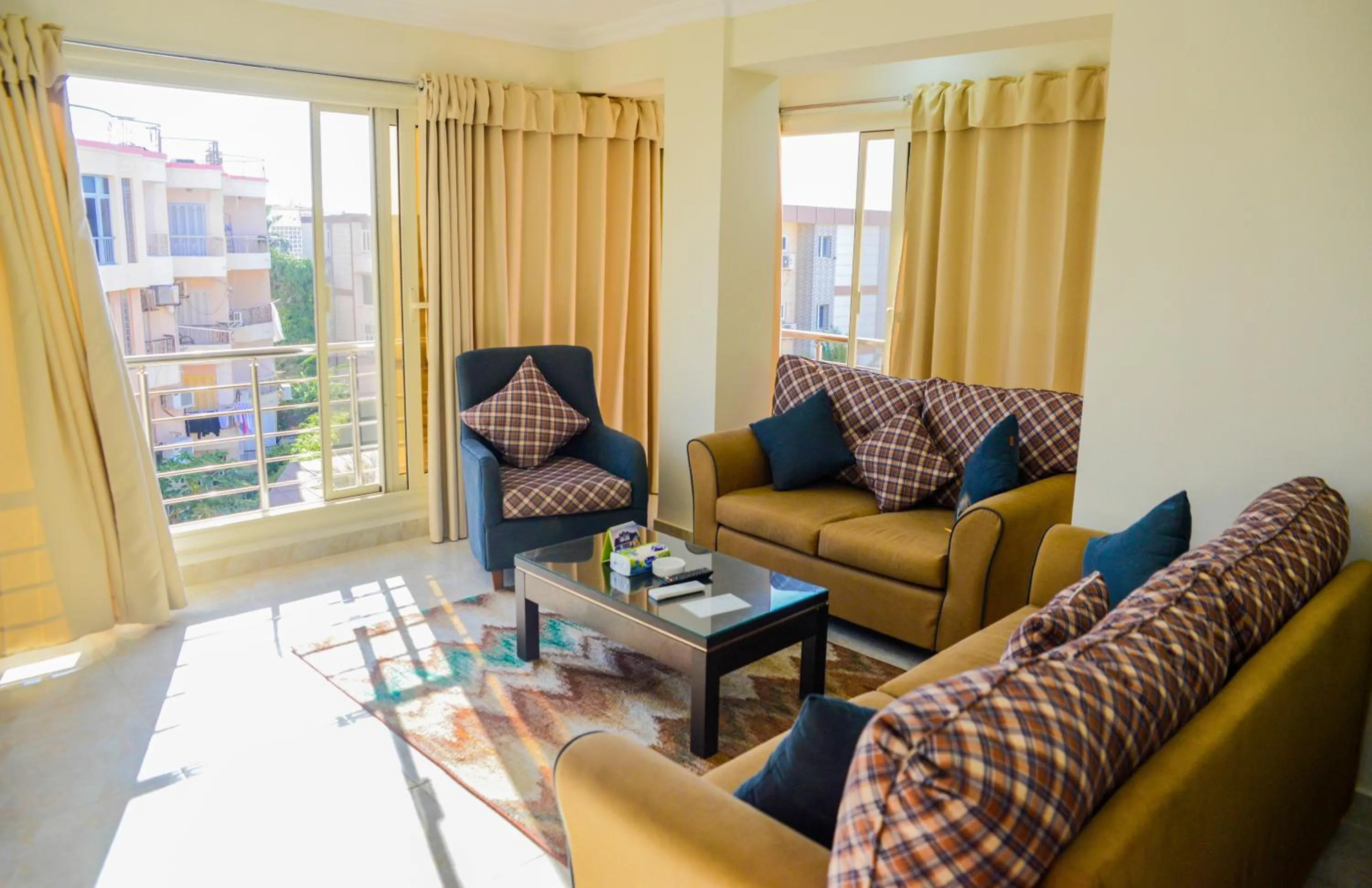 Living room in Al Raya Apartments