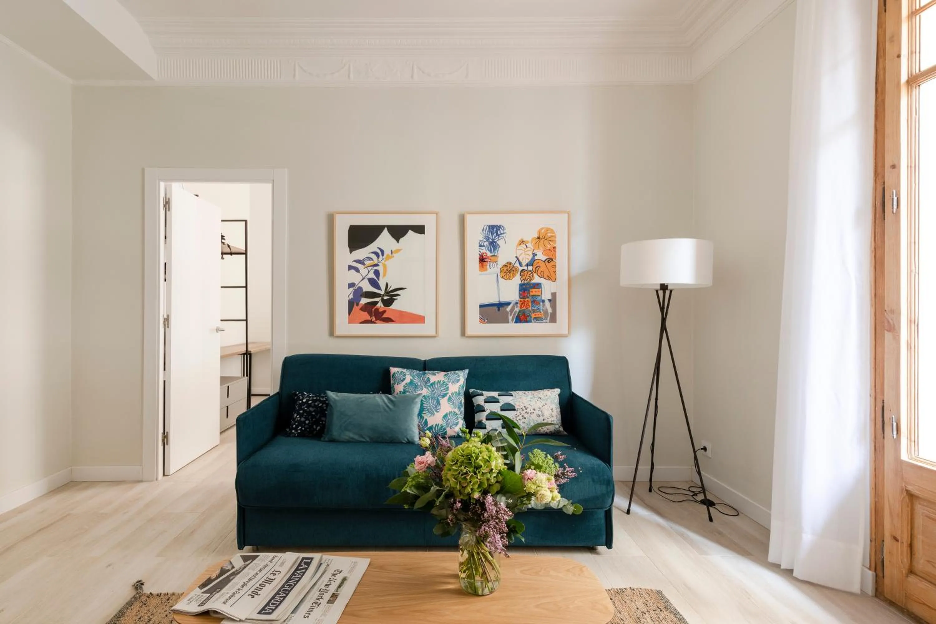 Living room in Aspasios Gracia Apartments