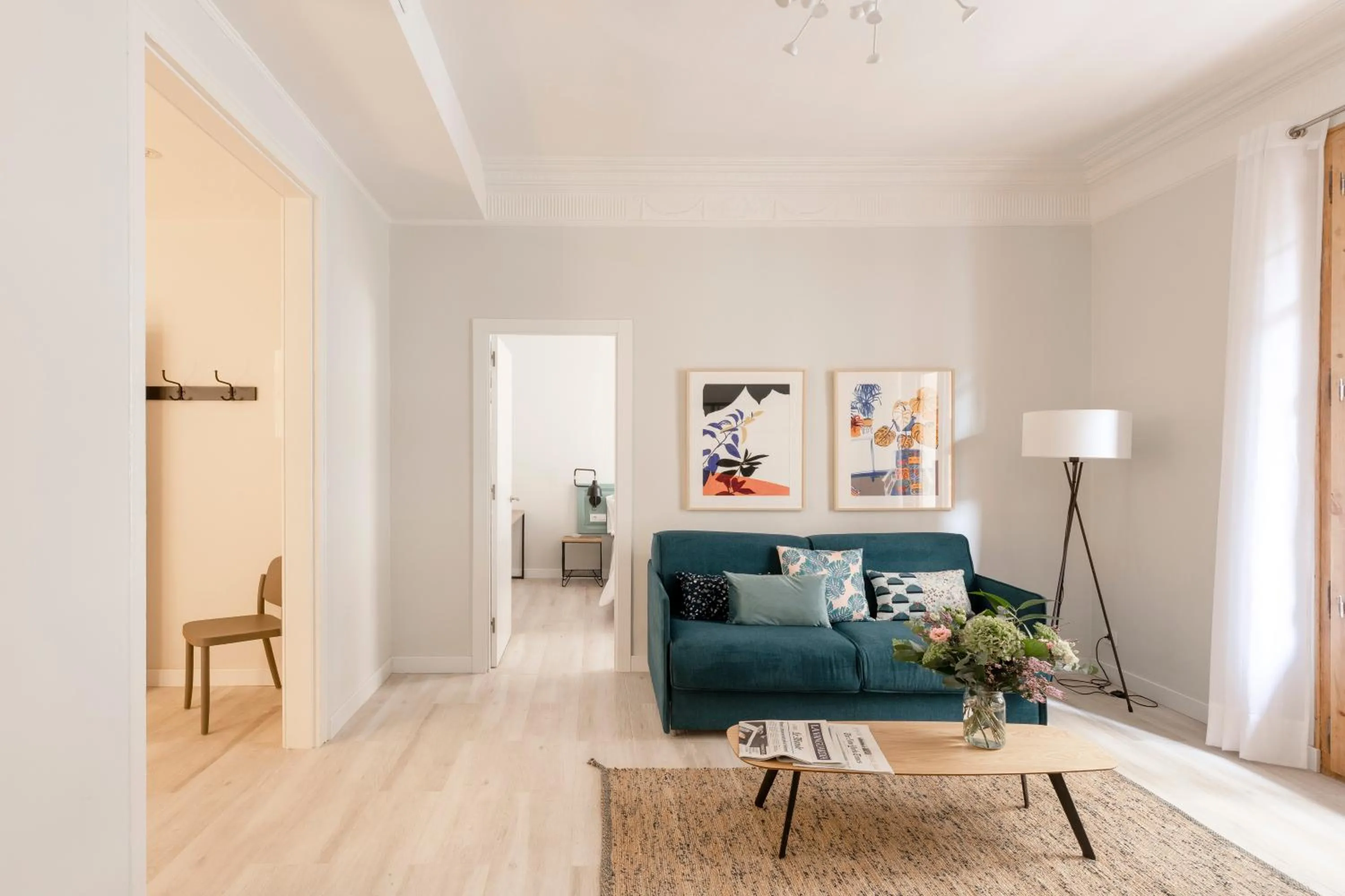 Living room in Aspasios Gracia Apartments