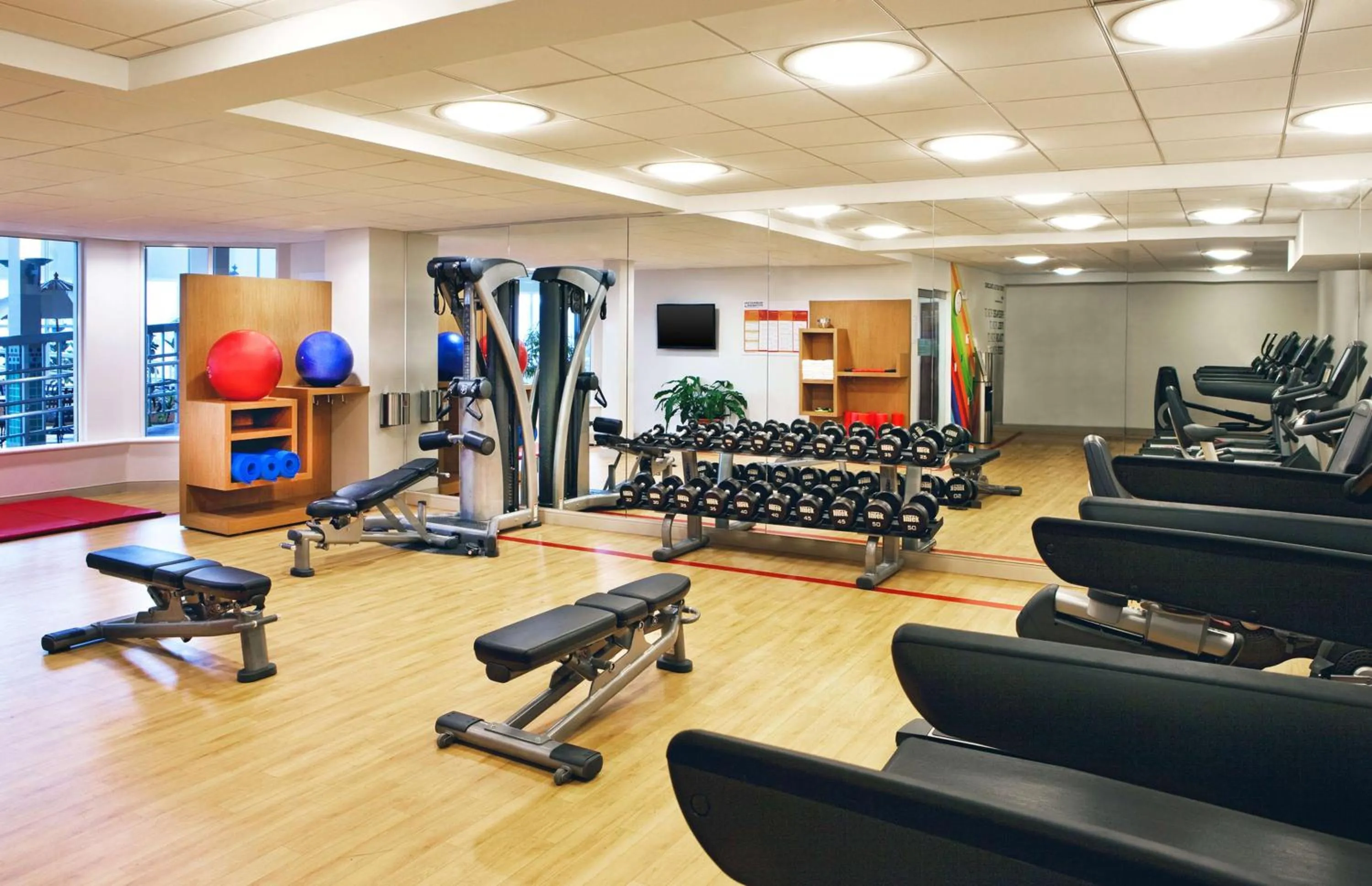 Fitness centre/facilities in DoubleTree by Hilton Hotel Burlington Vermont