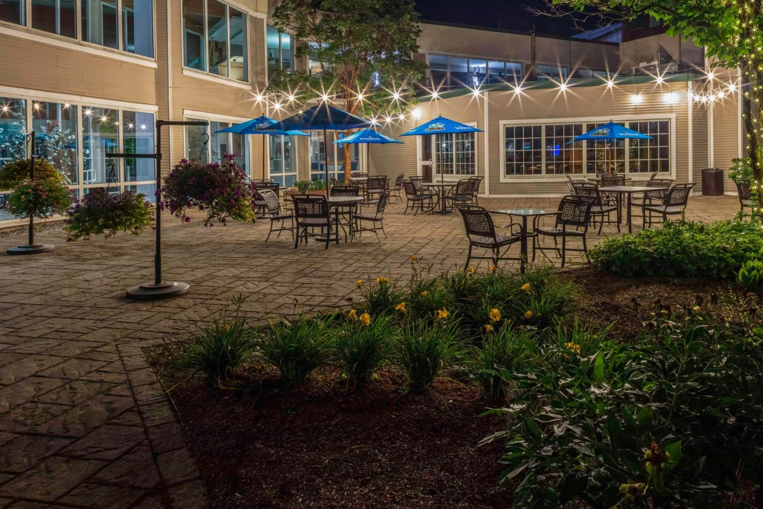 Patio in DoubleTree by Hilton Hotel Burlington Vermont