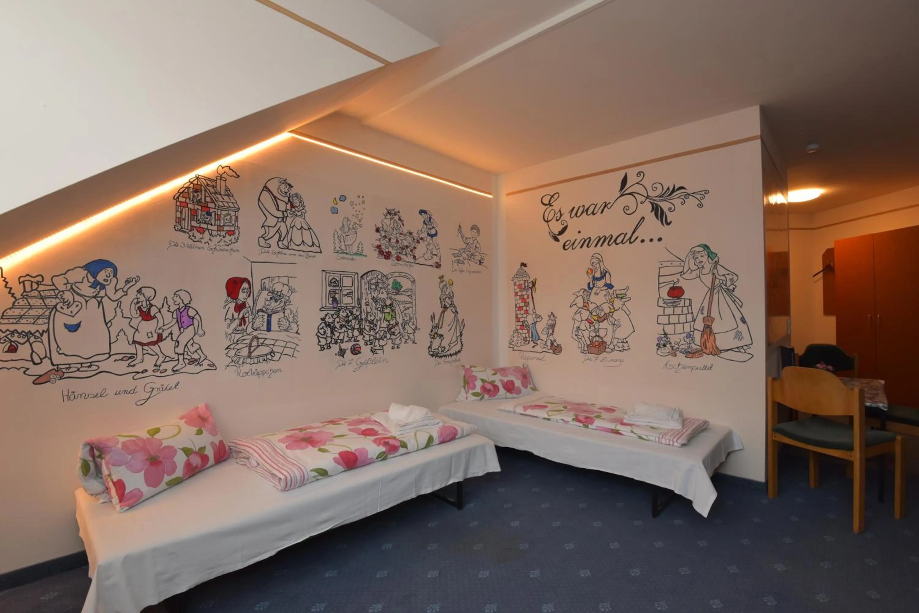 Bed in Waldhotel Feldbachtal