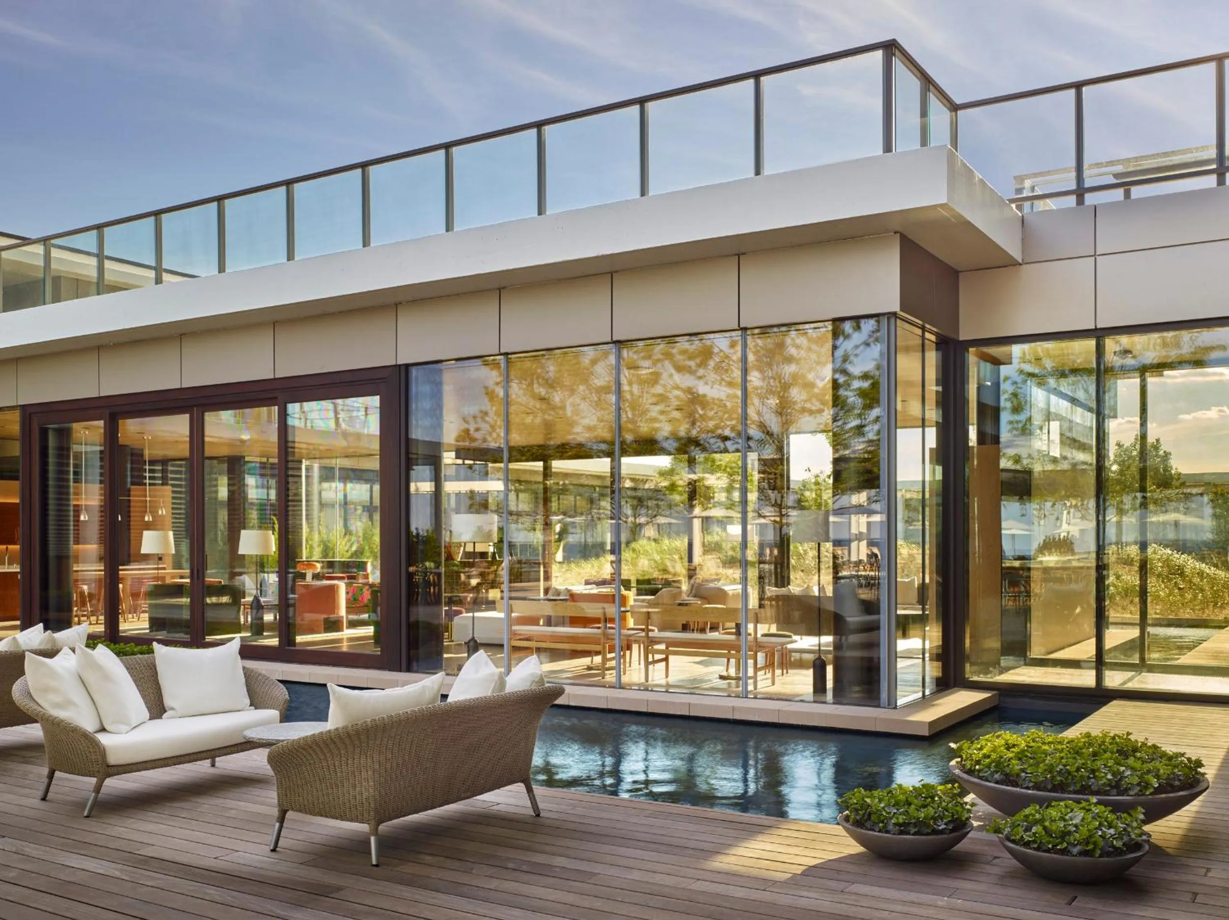 Patio in Asbury Ocean Club Hotel