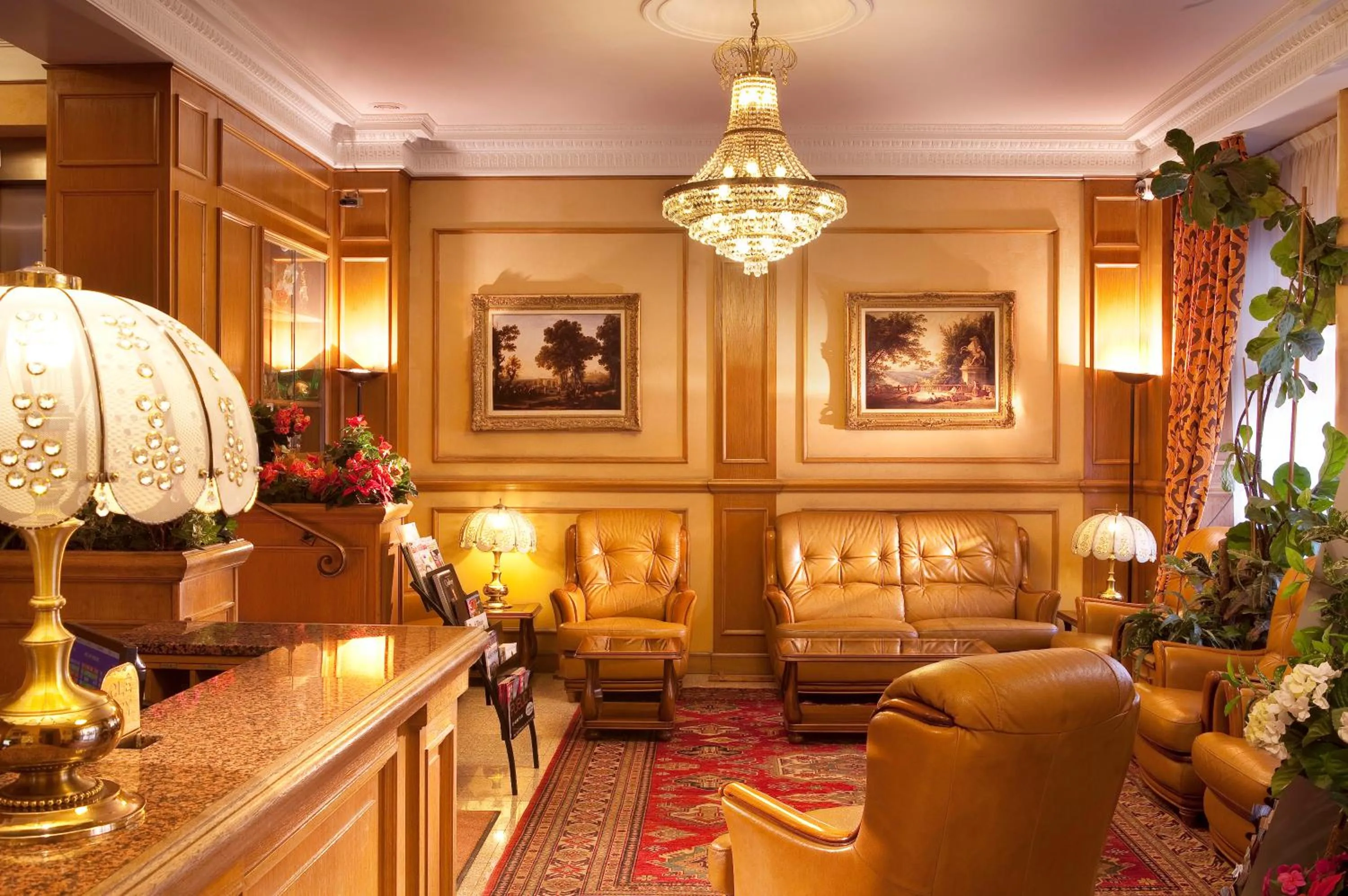 Lobby or reception in Hotel Paix Republique