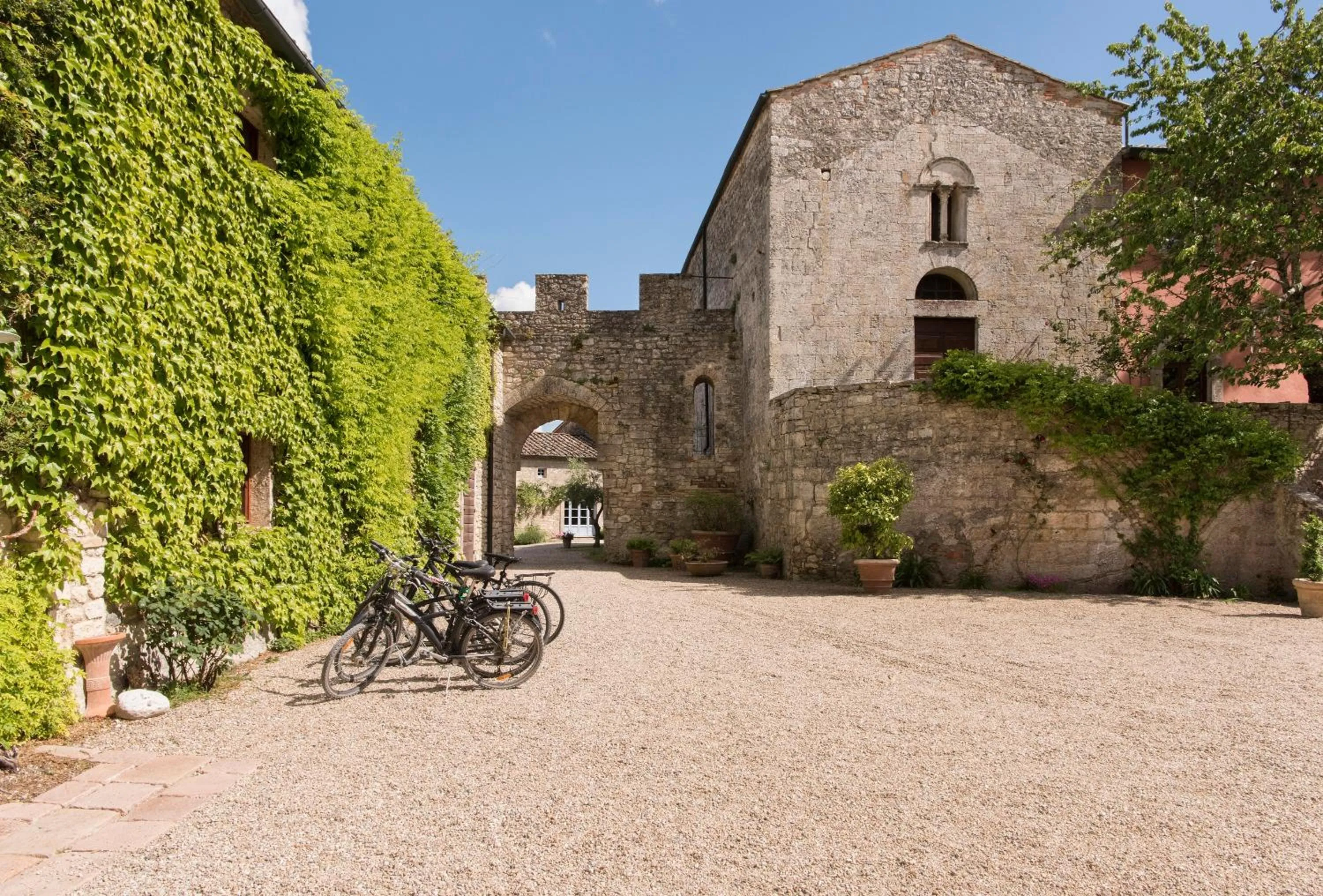 Facade/entrance in Borgo Pignano Volterra Tuscany