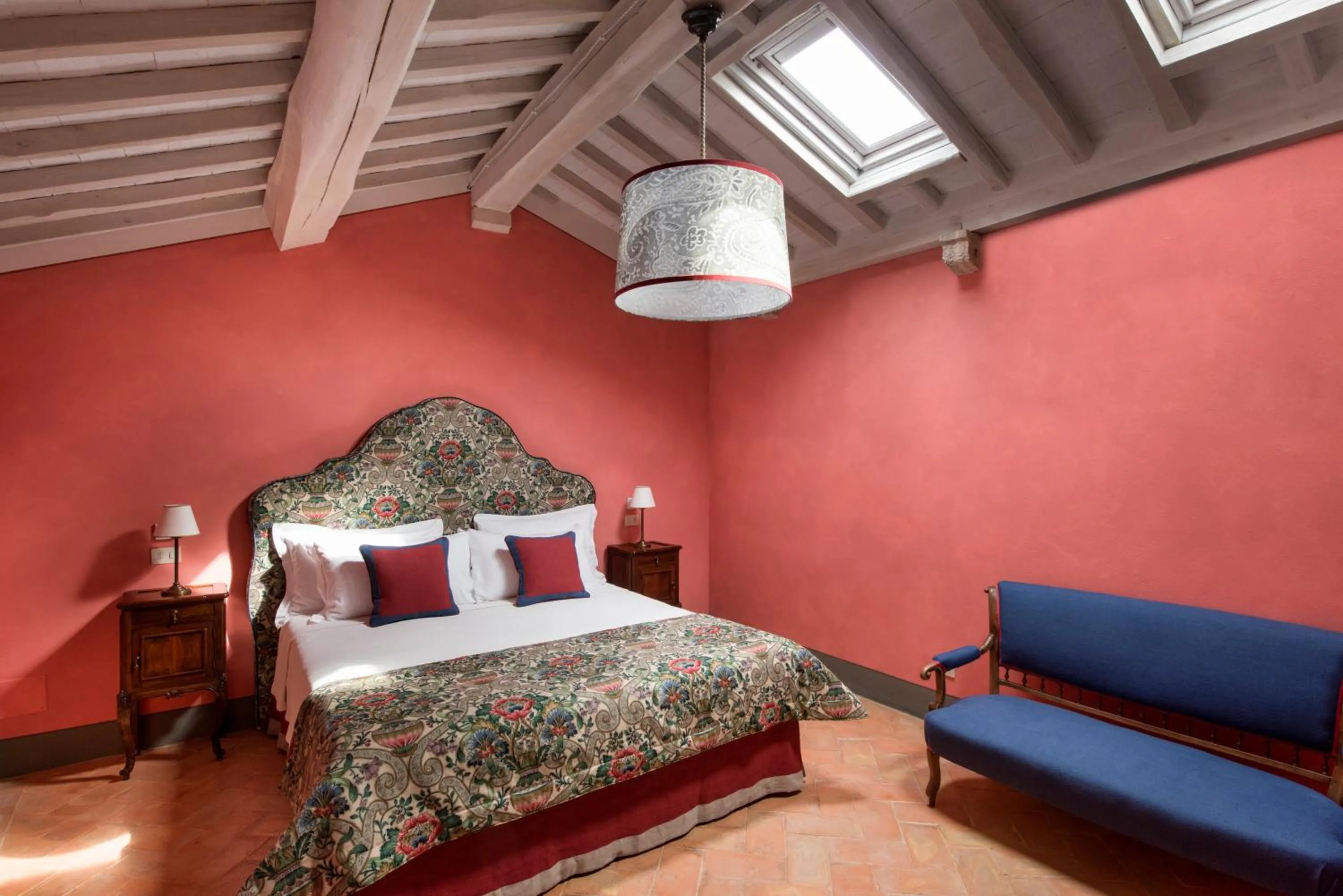 Bed in Borgo Pignano Volterra Tuscany