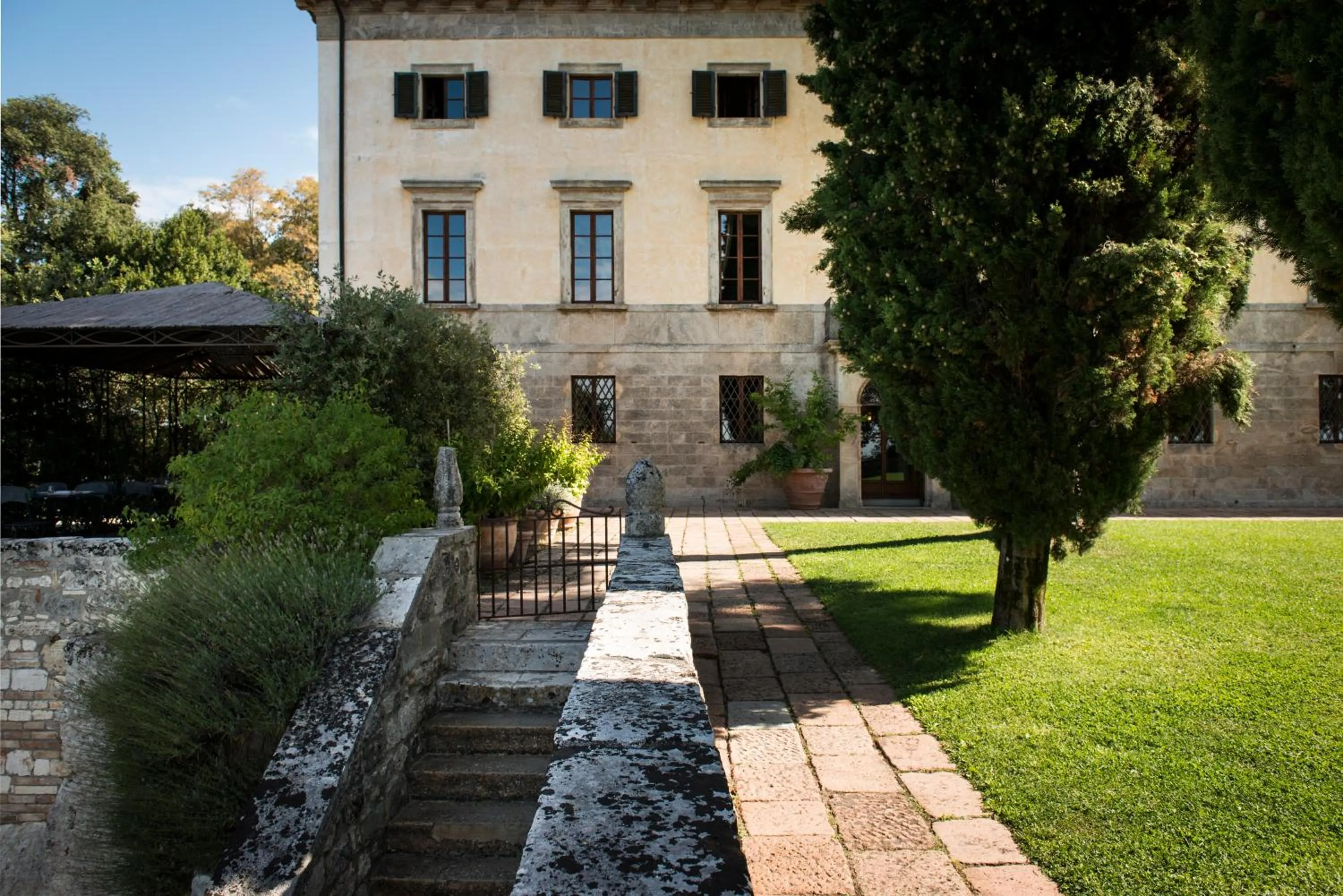 Facade/entrance in Borgo Pignano Volterra Tuscany