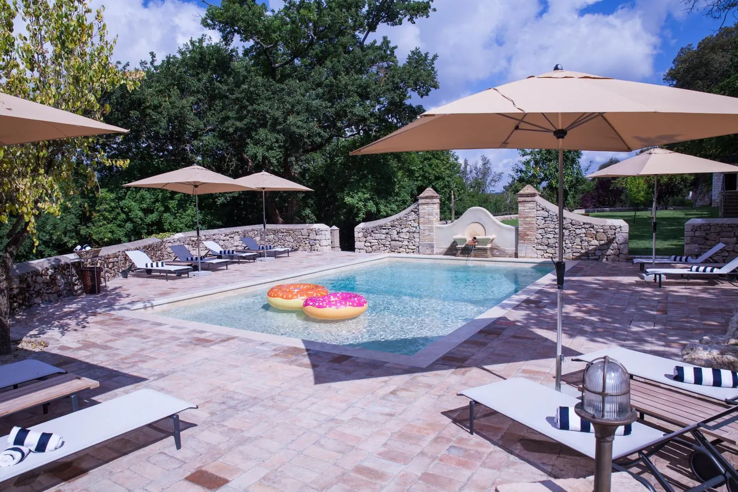 Swimming pool in Borgo Pignano Volterra Tuscany