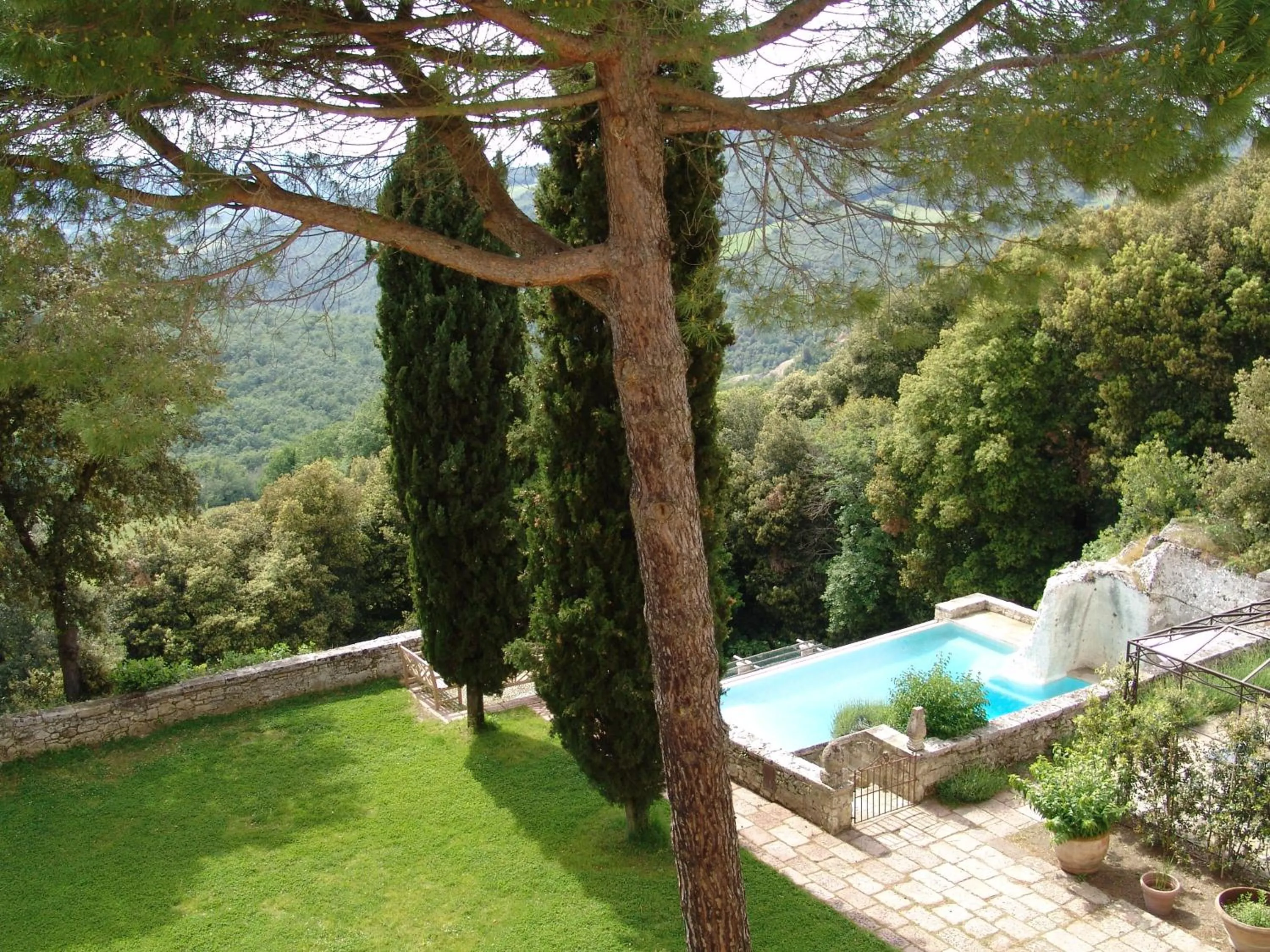 Swimming pool in Borgo Pignano Volterra Tuscany