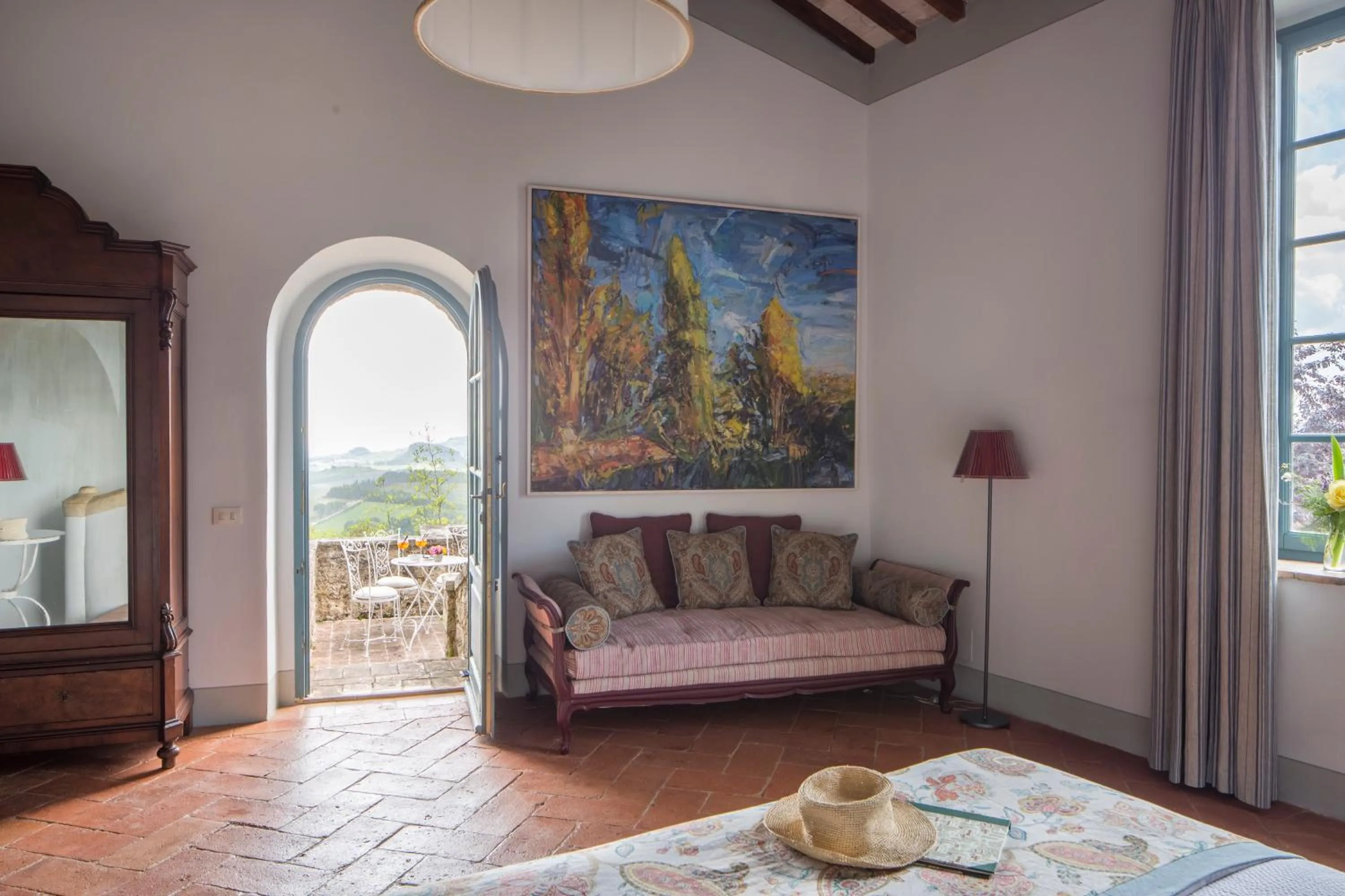 Natural landscape in Borgo Pignano Volterra Tuscany