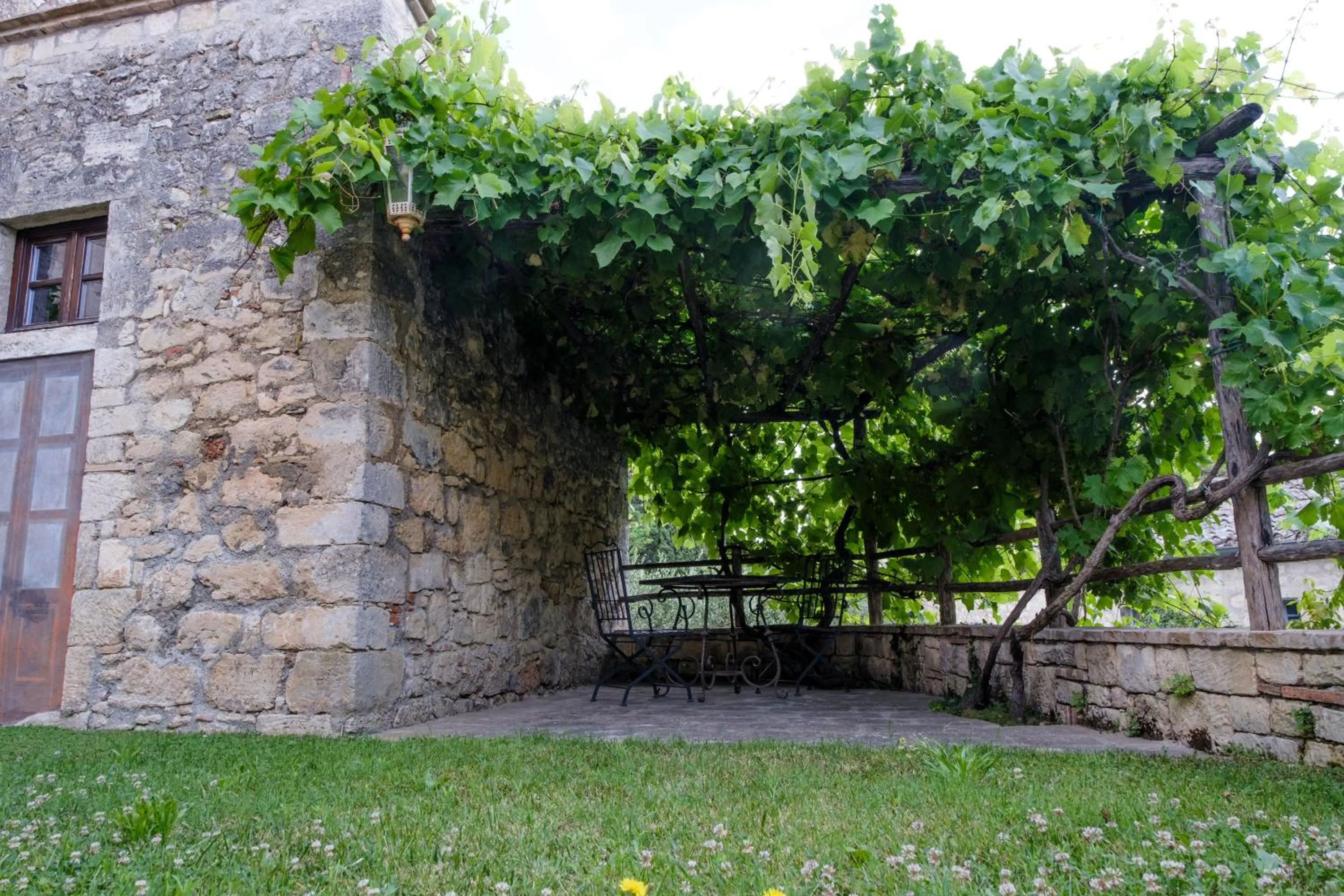 Patio in Borgo Pignano Volterra Tuscany