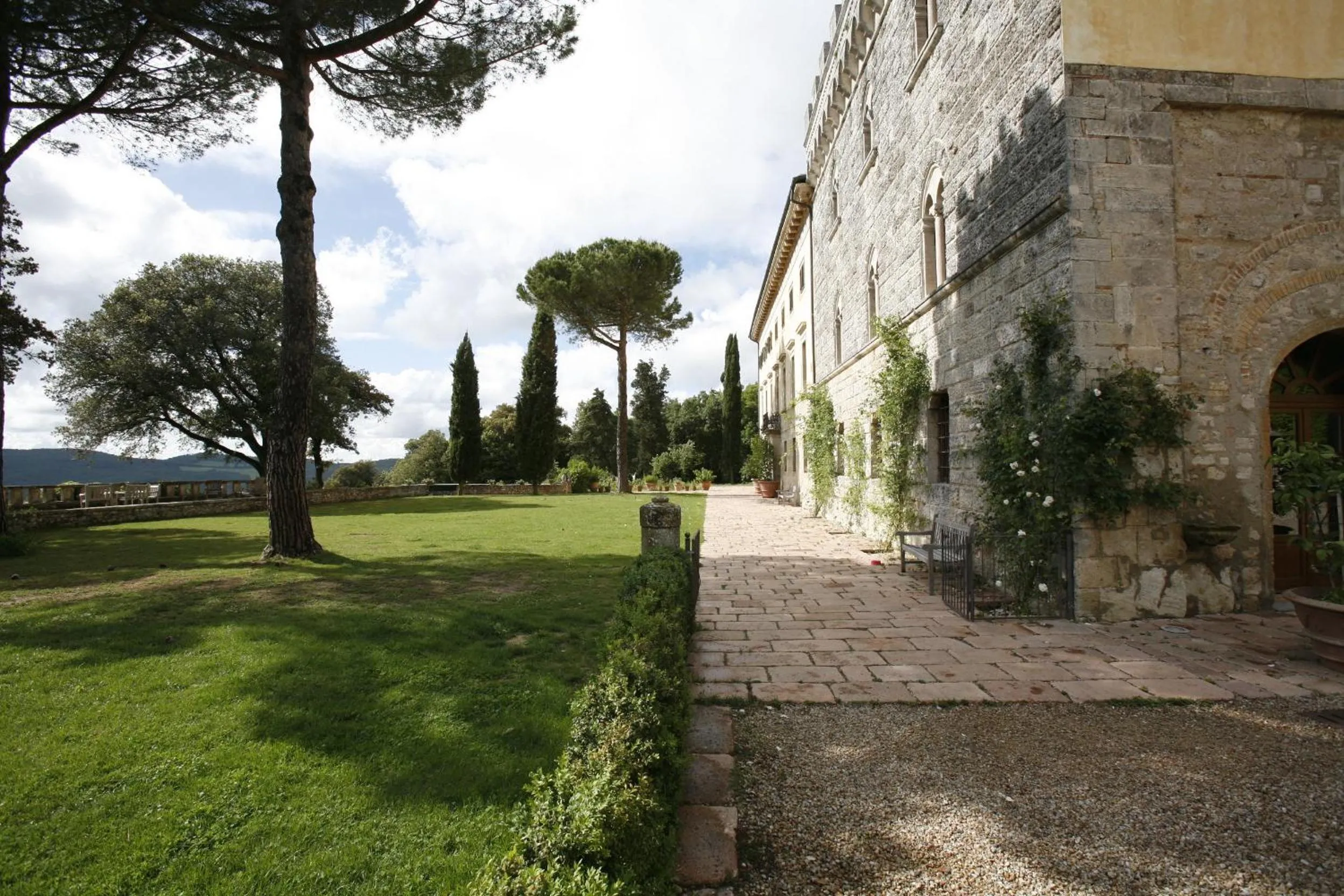 Facade/entrance in Borgo Pignano Volterra Tuscany