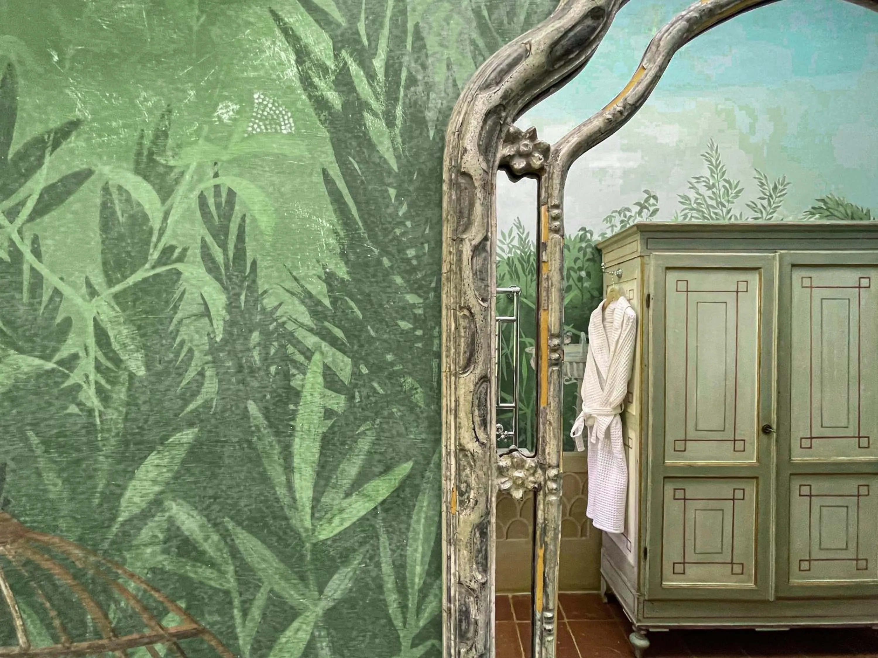 Decorative detail in Borgo Pignano Volterra Tuscany