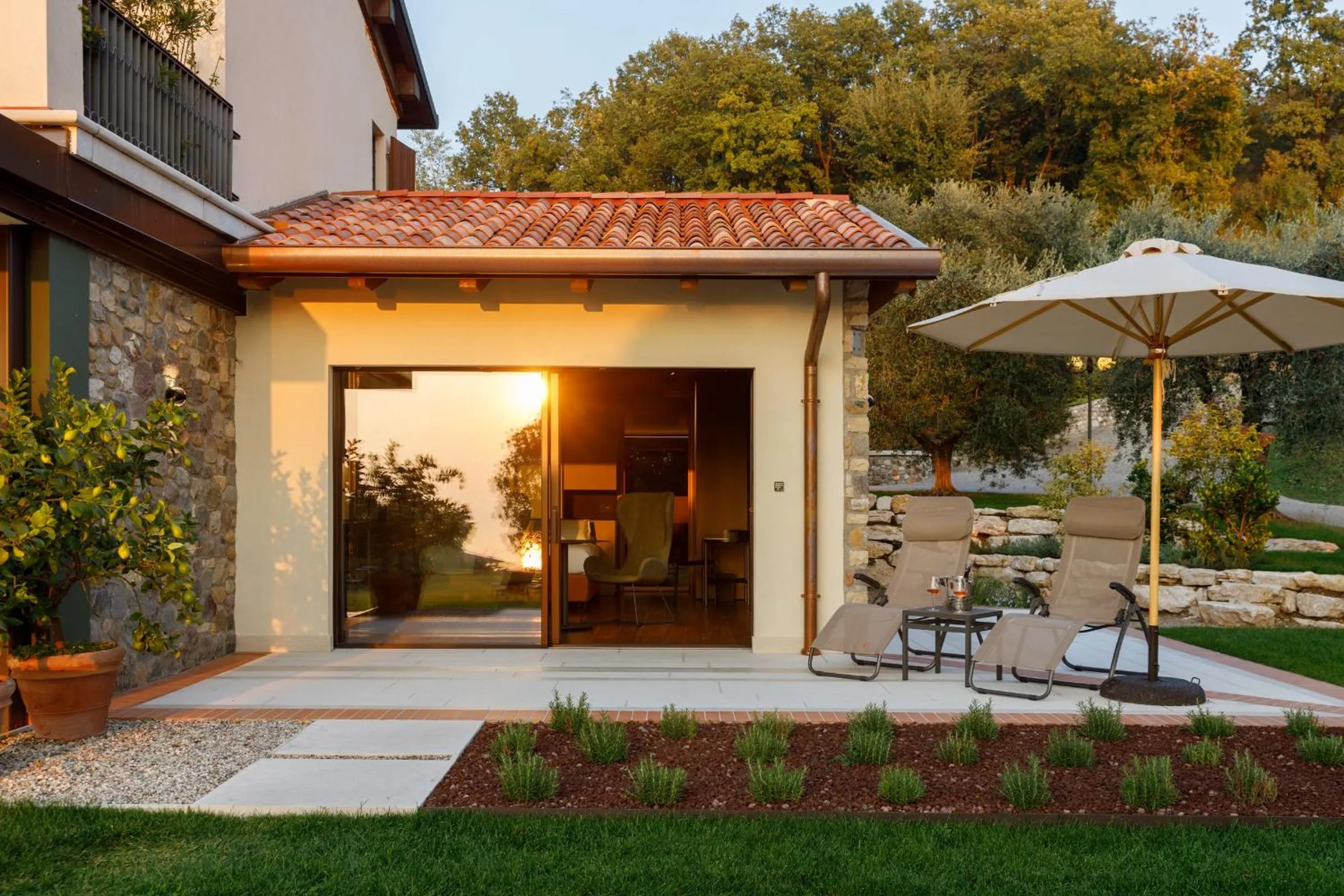 Patio in Quercia Belvedere Relais