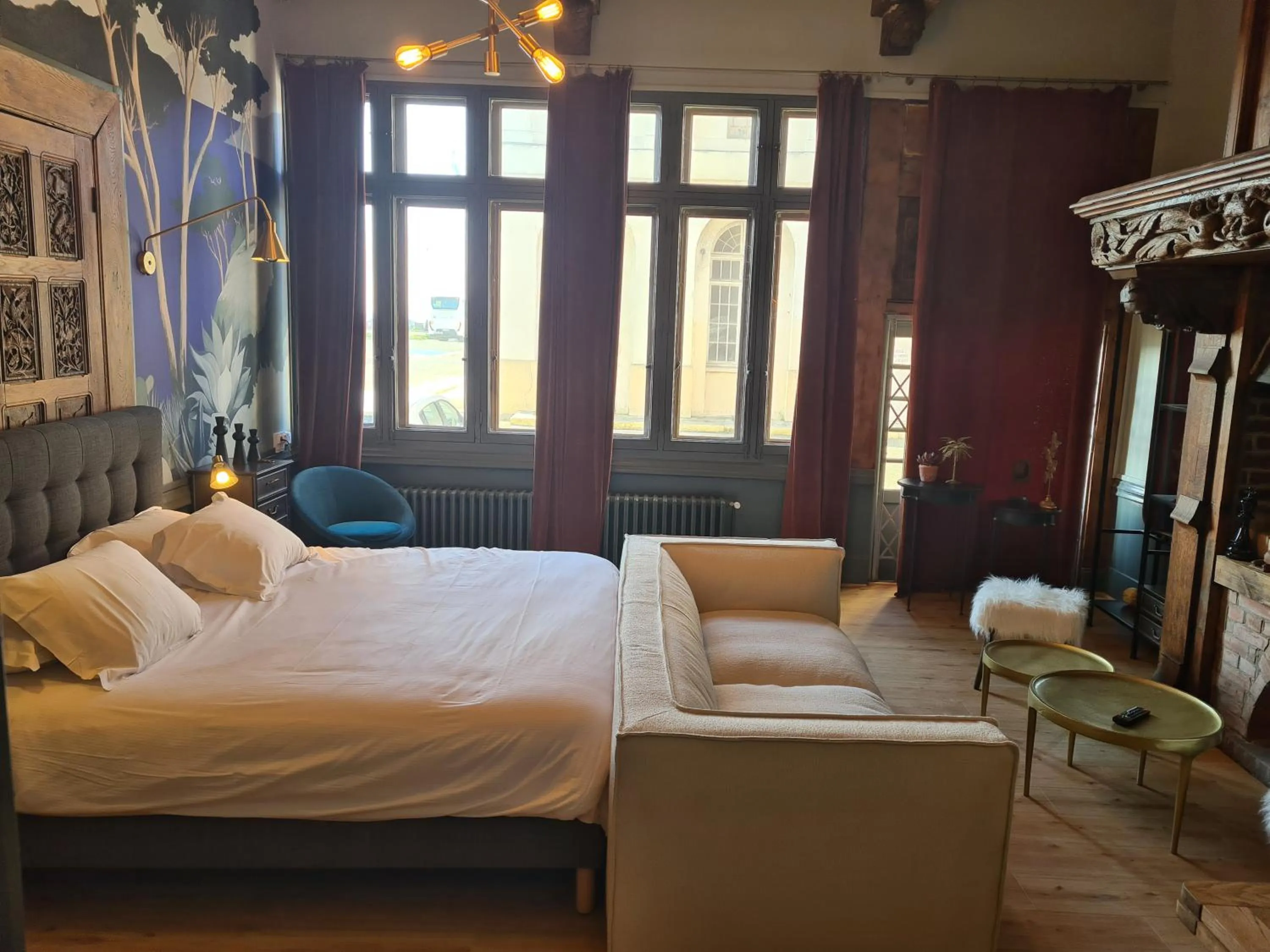 Bed in The Originals Boutique, Hôtel La Villa Marine, Le Tréport