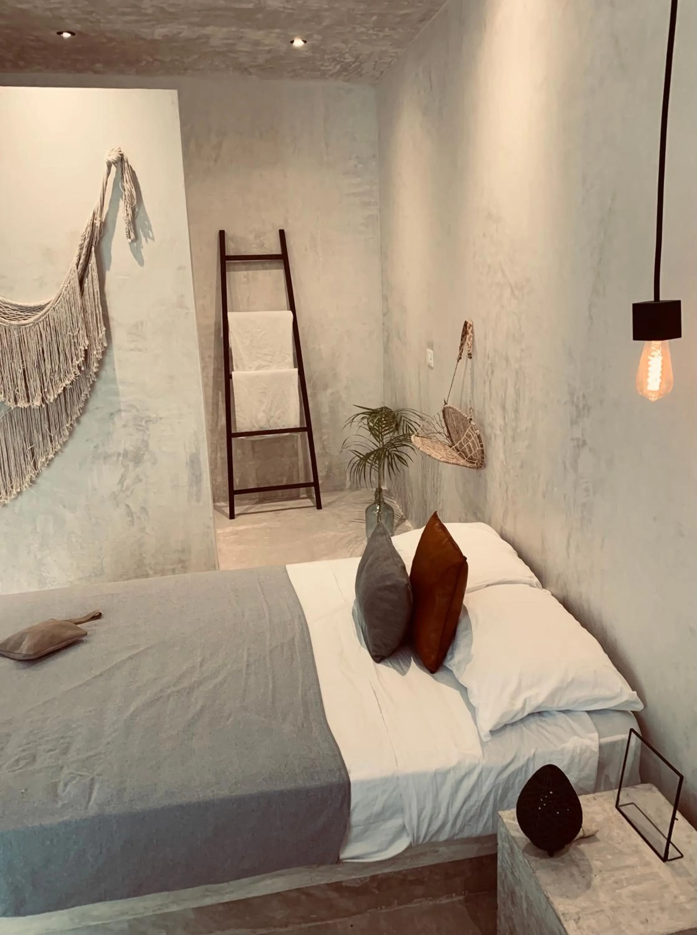 Bedroom, Bed in Apartments & Suites MADRE Holbox Self-Check IN