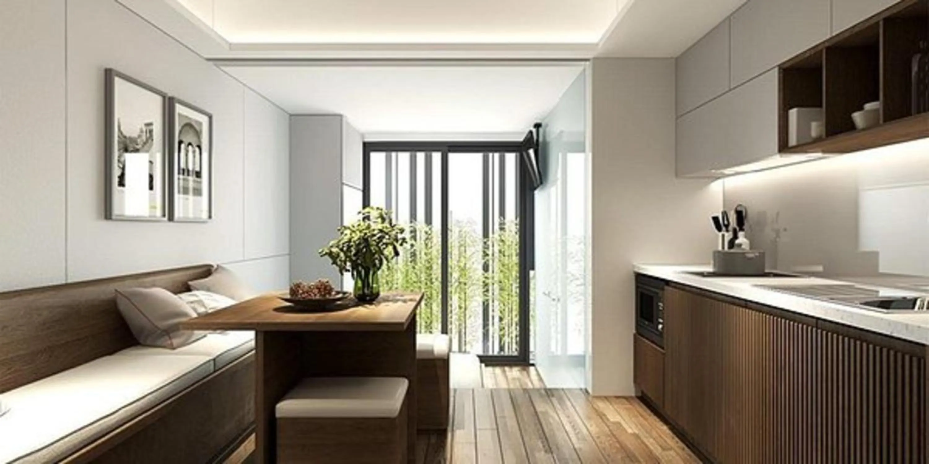 Seating area in Susan House Saigon Serviced Apartments