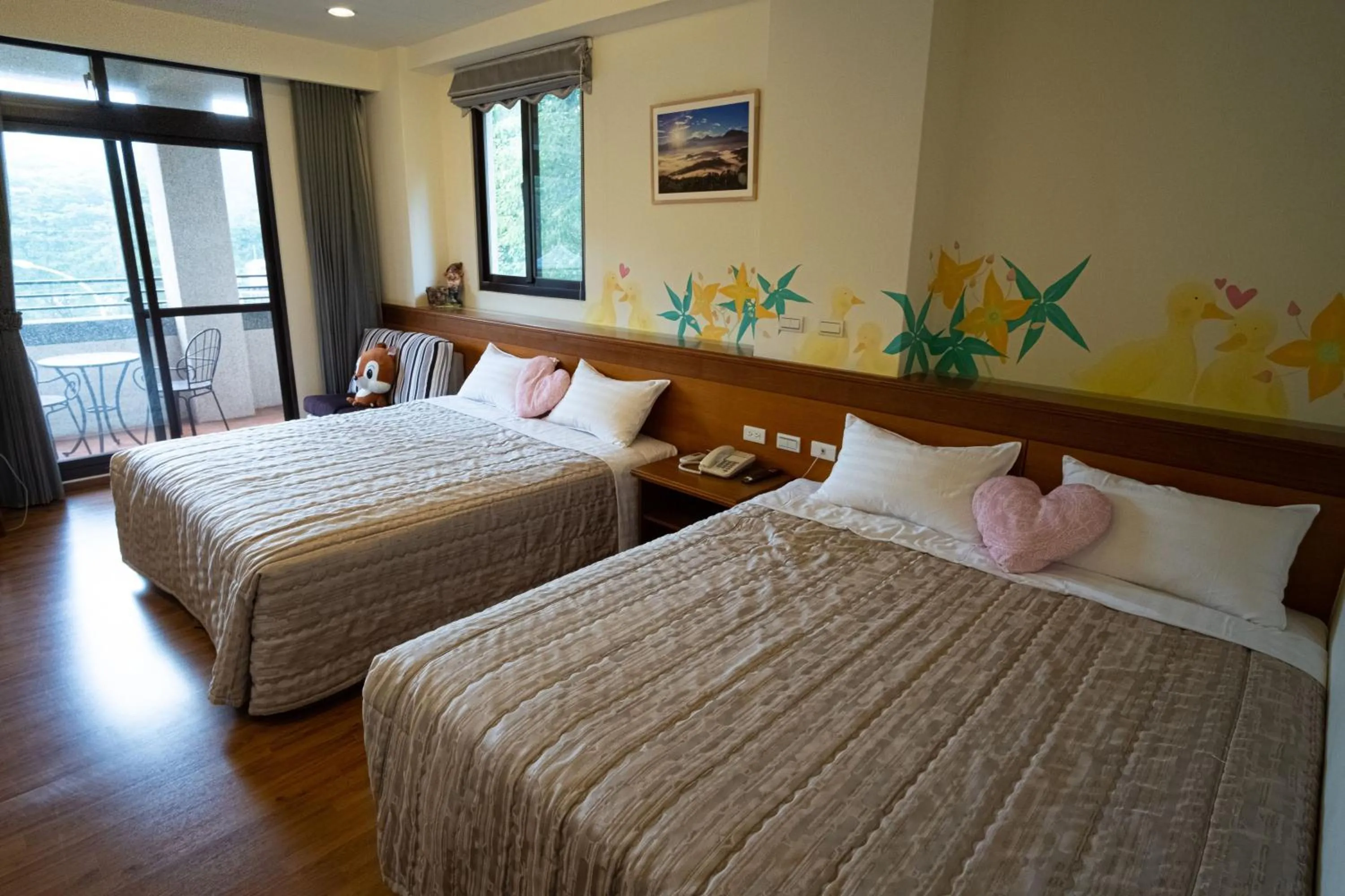Quadruple Room with Mountain View in Herbal Life House B&B