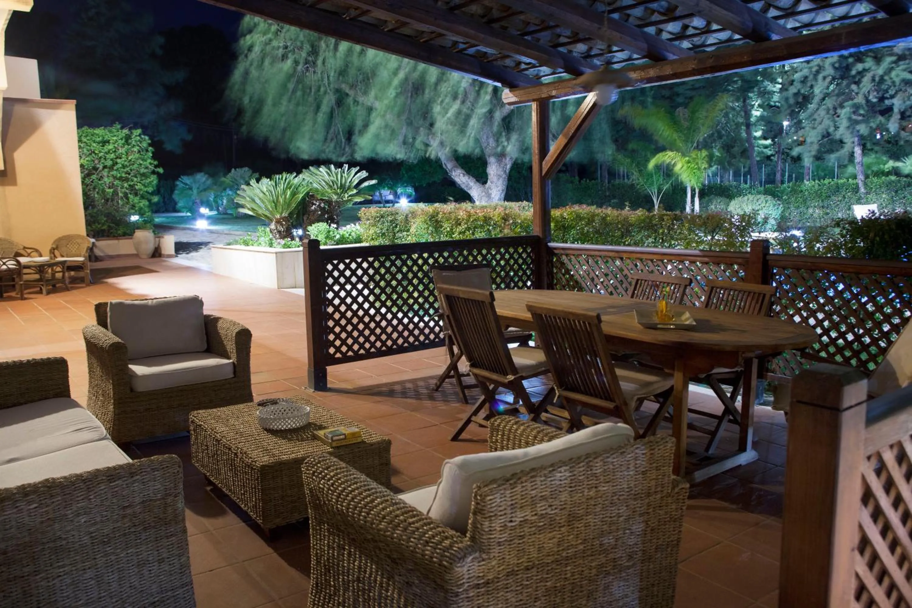 Patio in B&B Villa Seta