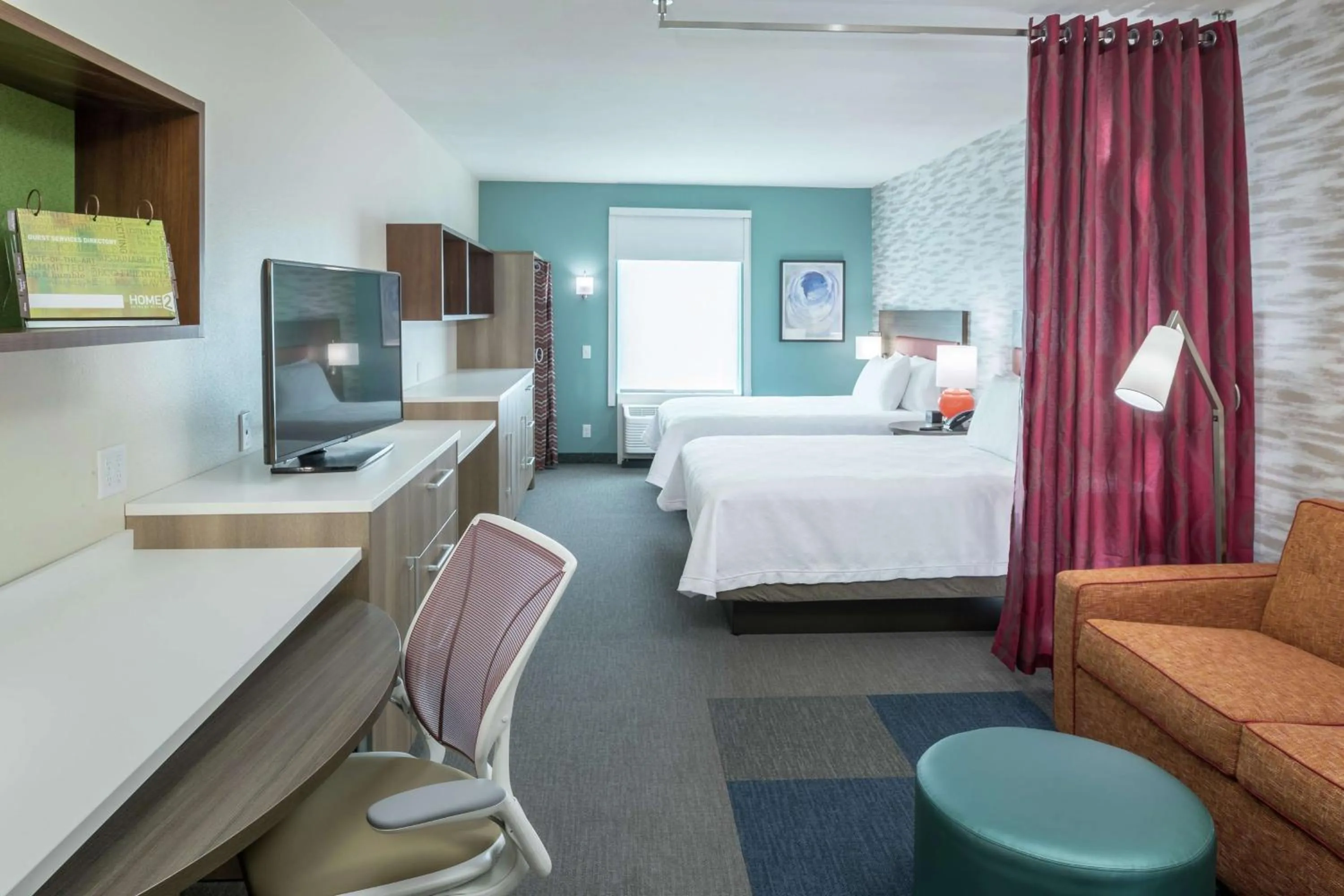 Bedroom, Bed in Home2 Suites By Hilton Jacksonville Airport