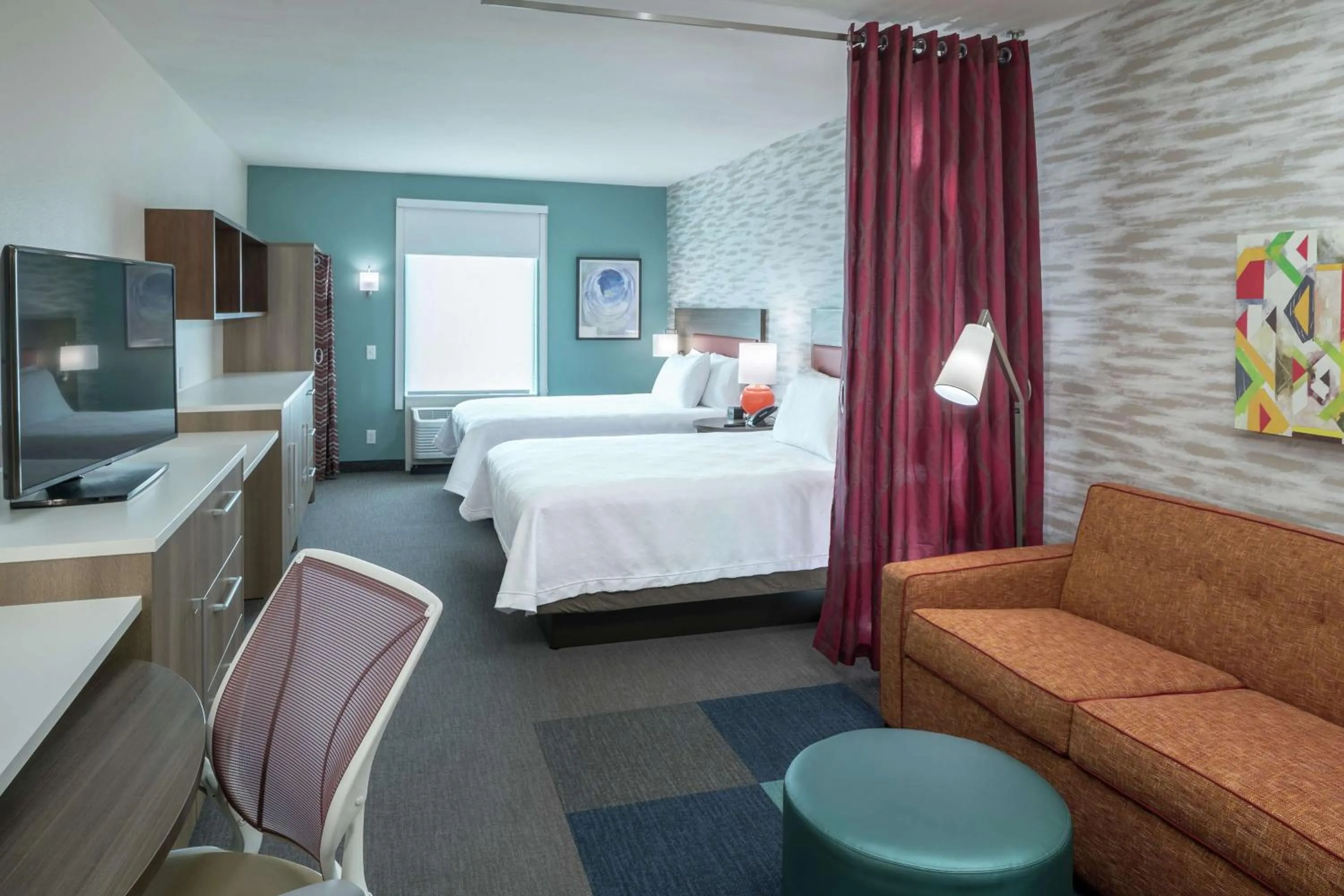 Bedroom, Bed in Home2 Suites By Hilton Jacksonville Airport