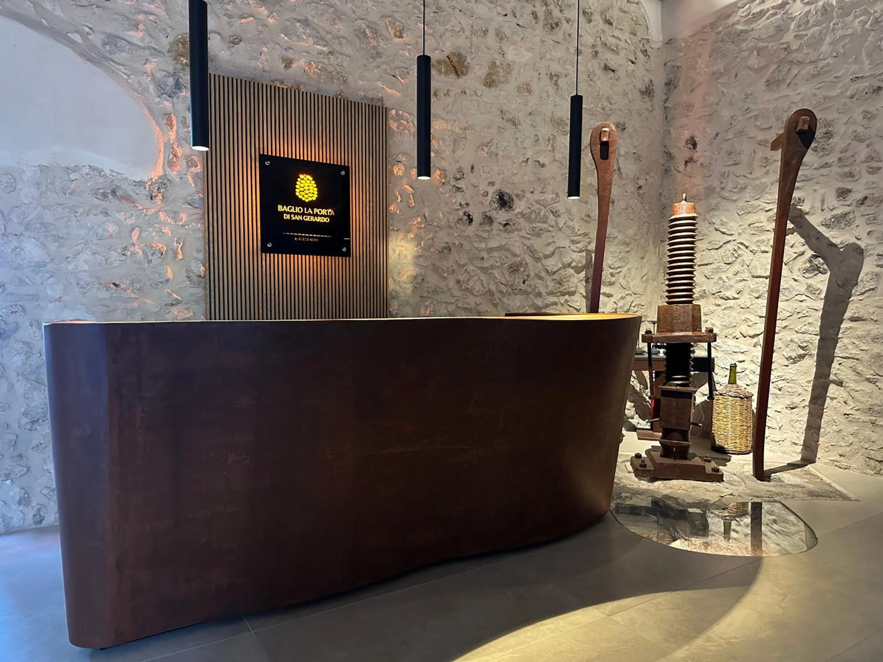 Lobby or reception in Baglio La Porta by Geocharme