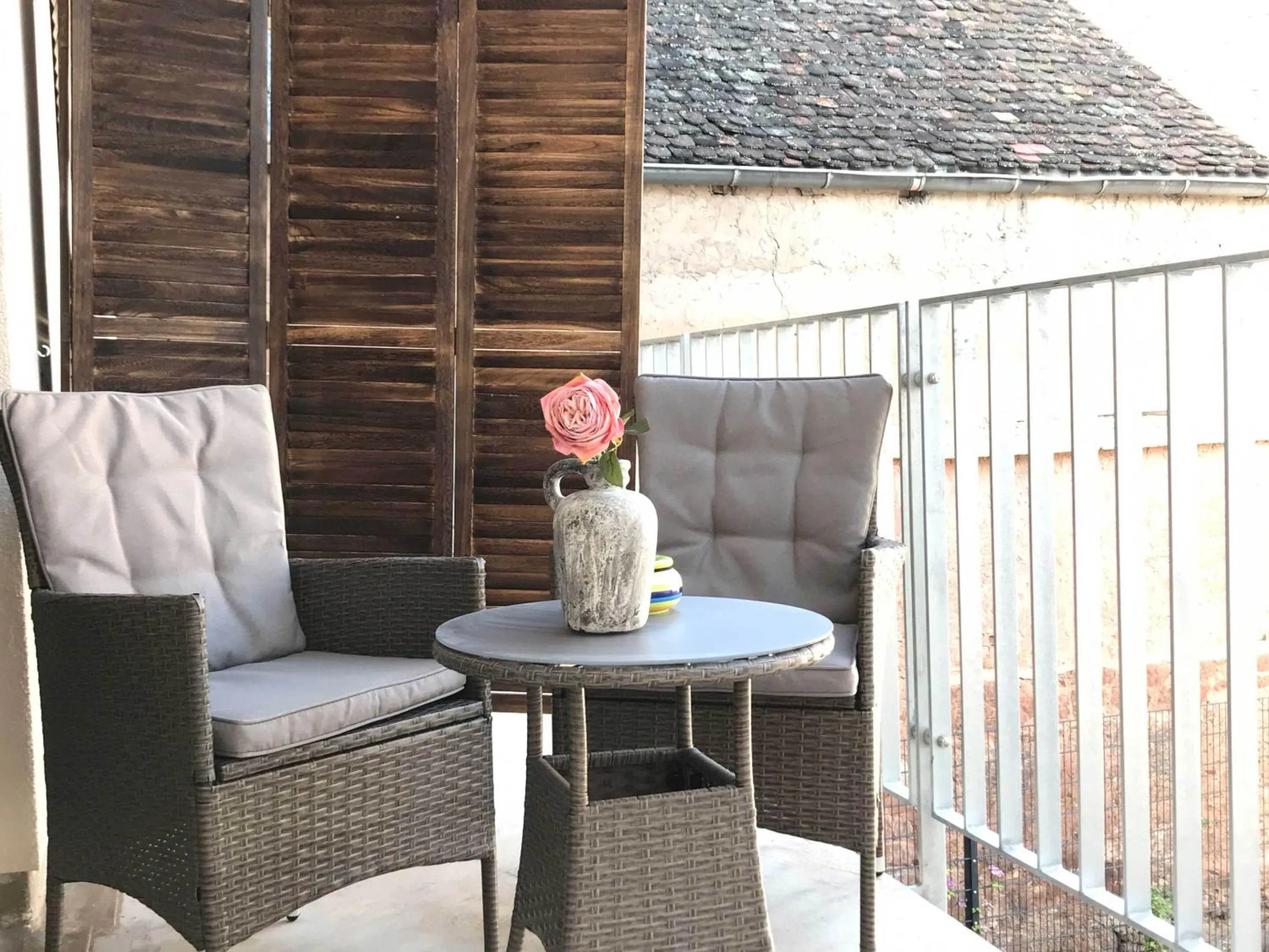 Balcony/Terrace in Lauras Weinherberge