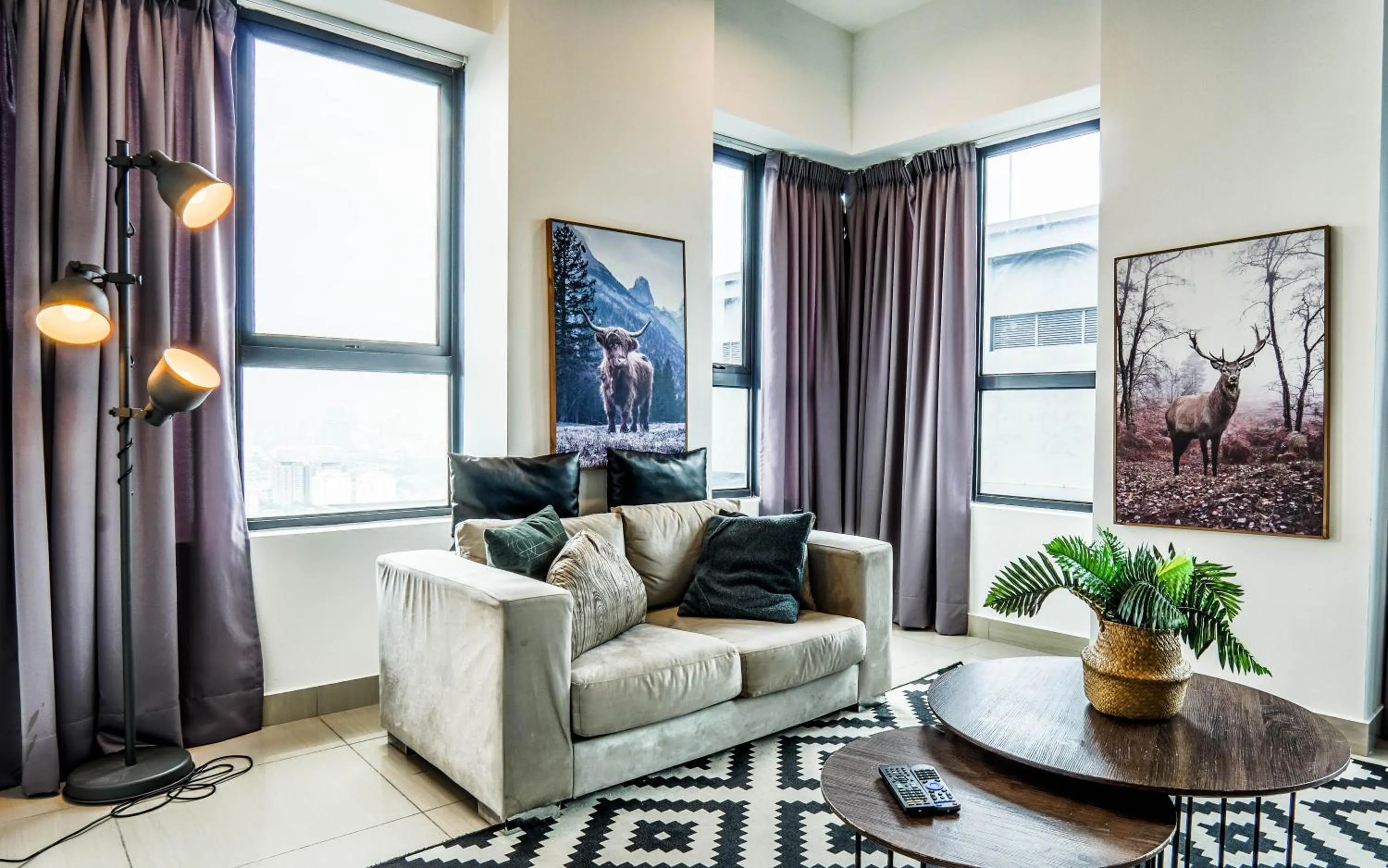 Living room in Arte Plus Jalan Ampang by Airhost