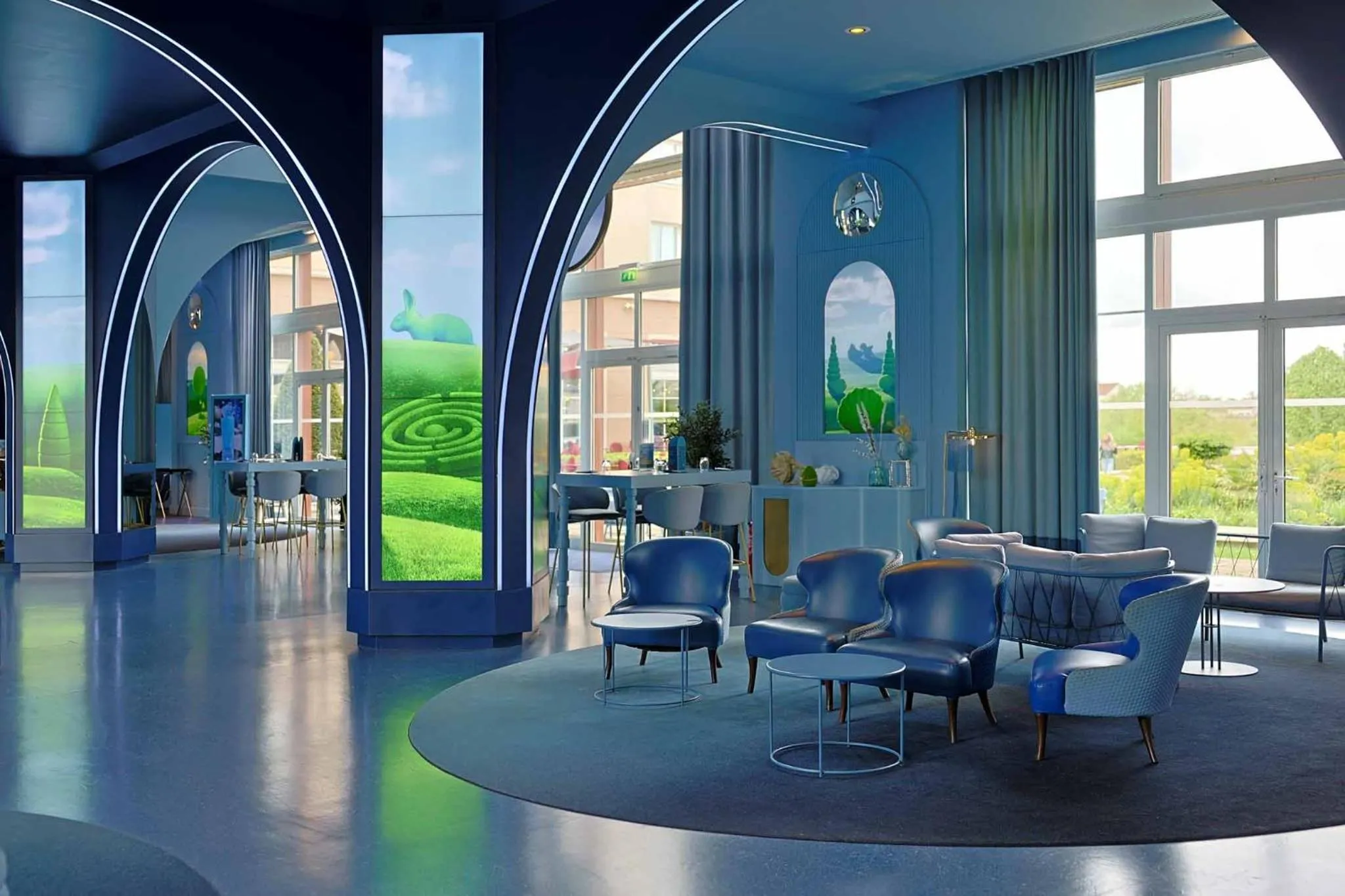 Lounge or bar in Grand Magic Hotel Marne La Vallée