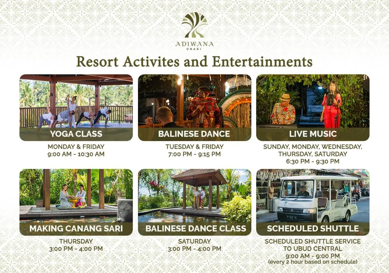 Activities in Adiwana Unagi Suites