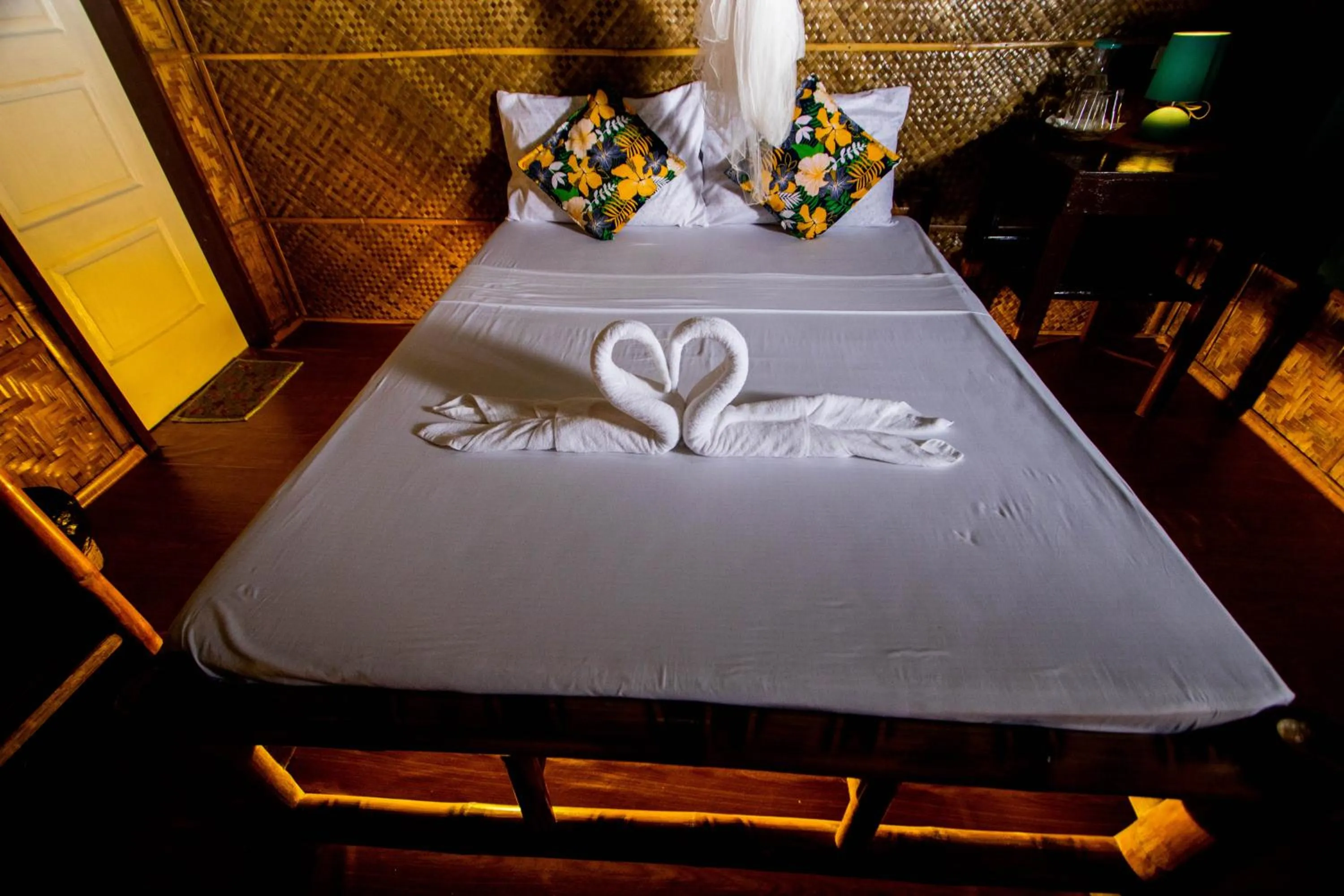 Bed in Loboc Cool River Resort