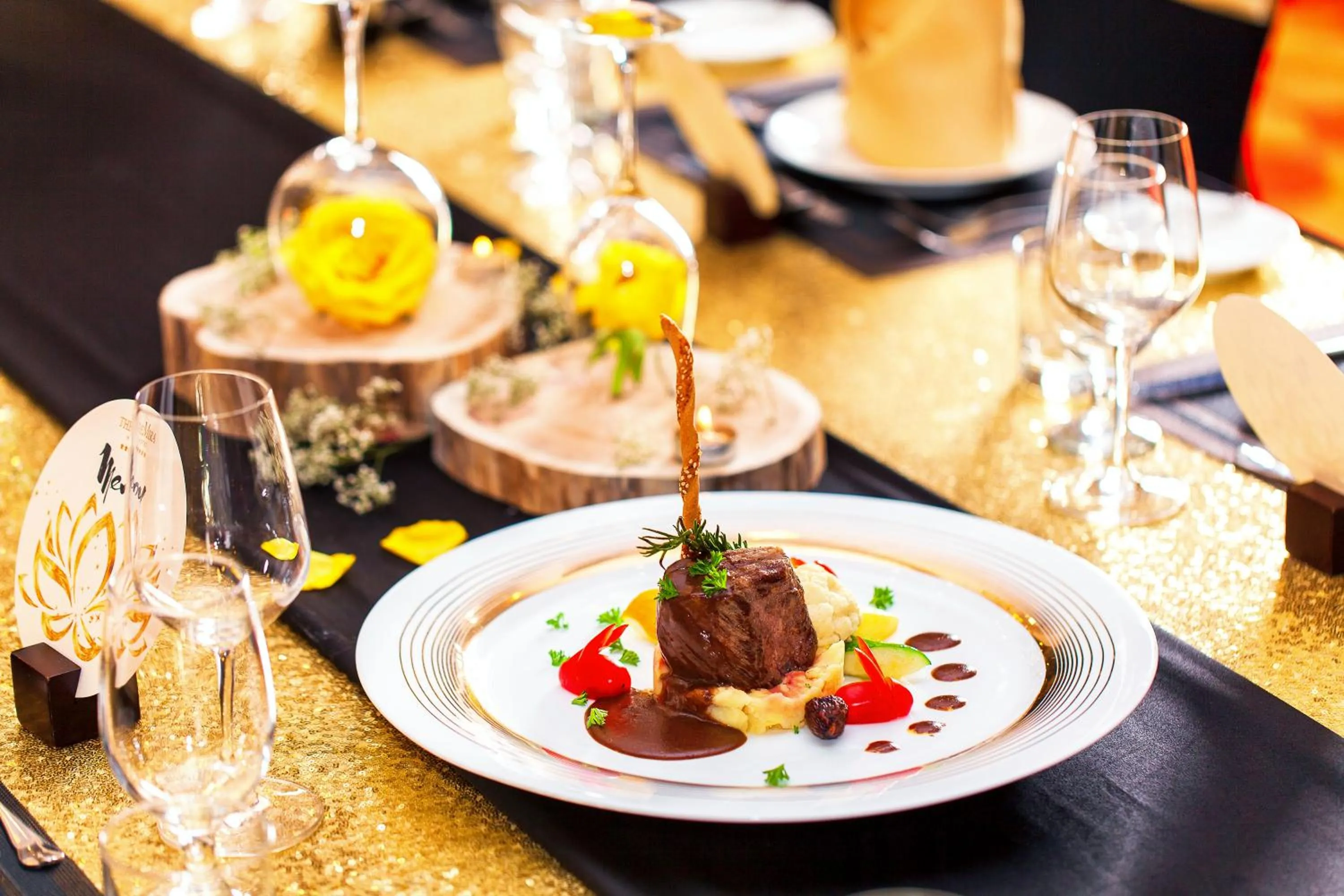 Food and drinks in The Mira Hotel