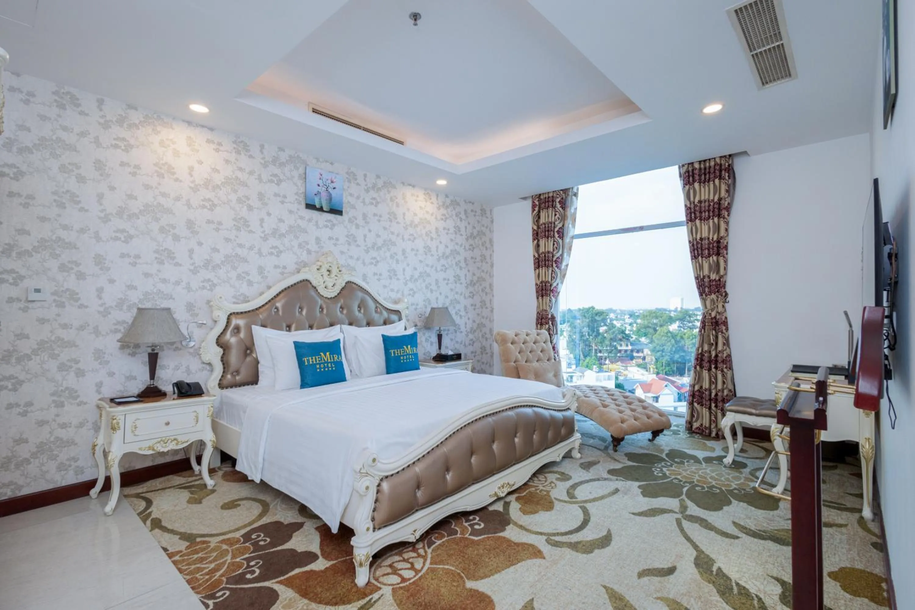 Bed in The Mira Hotel