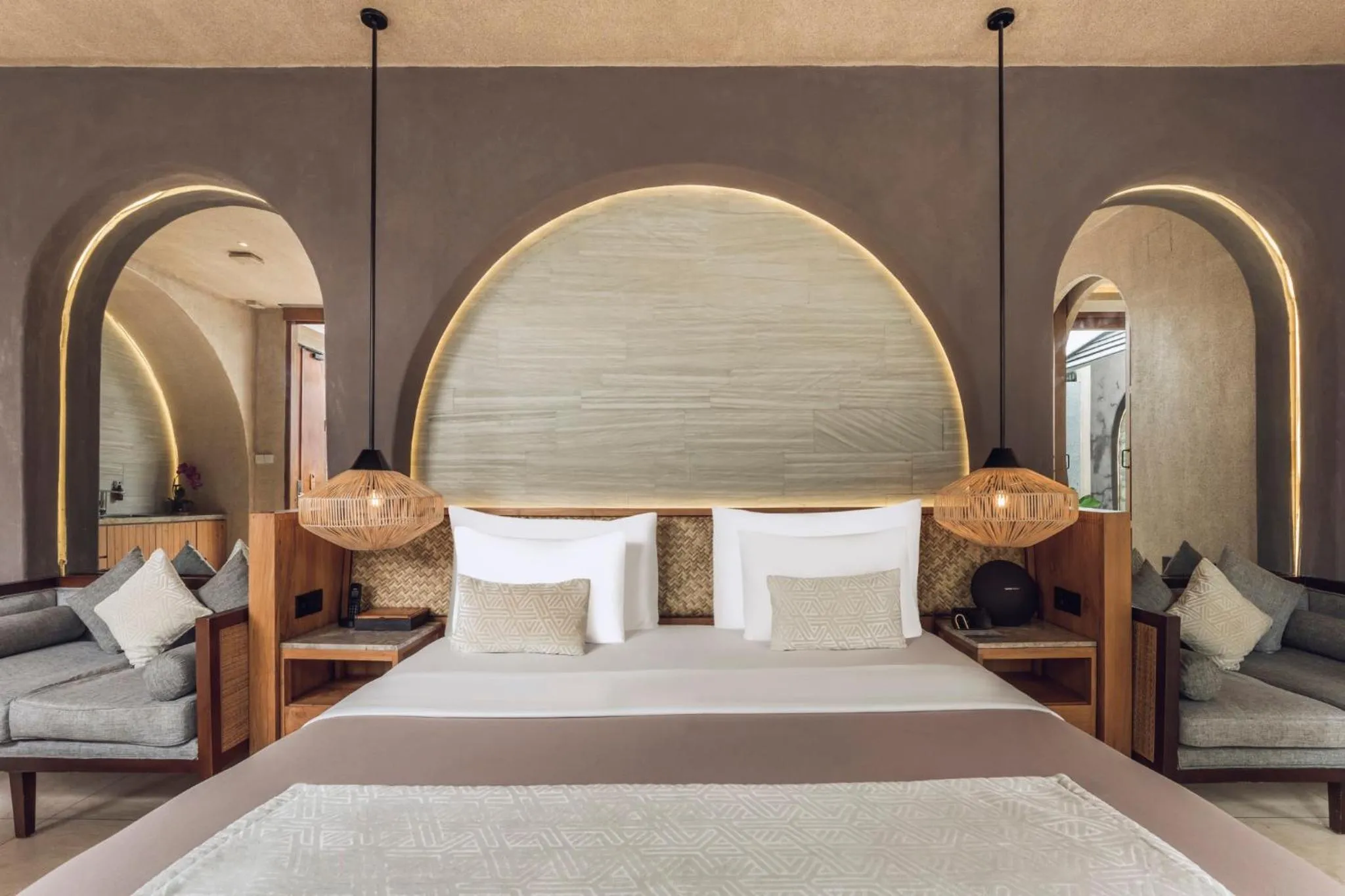 Bed in Astera Villa Seminyak by Ini Vie Hospitality