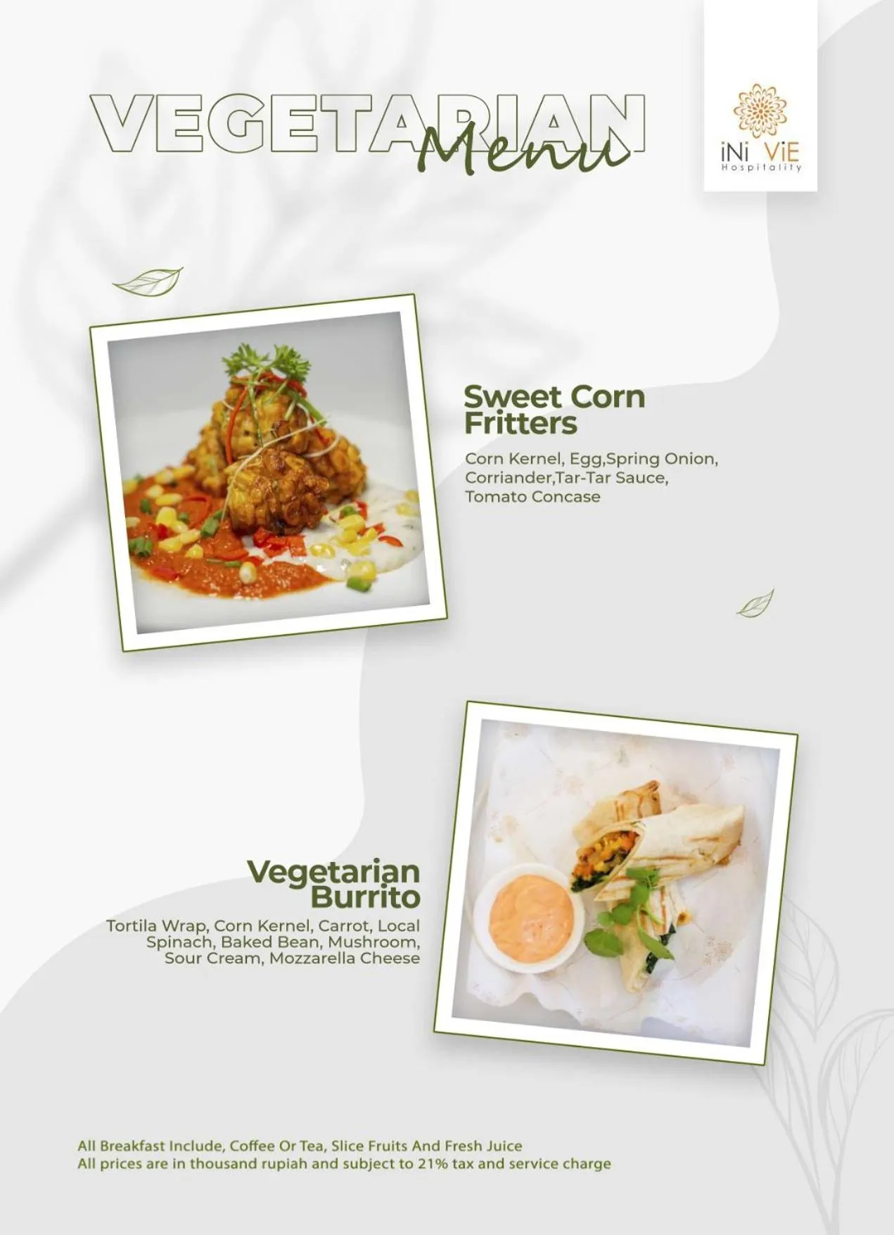 Breakfast in Astera Villa Seminyak by Ini Vie Hospitality