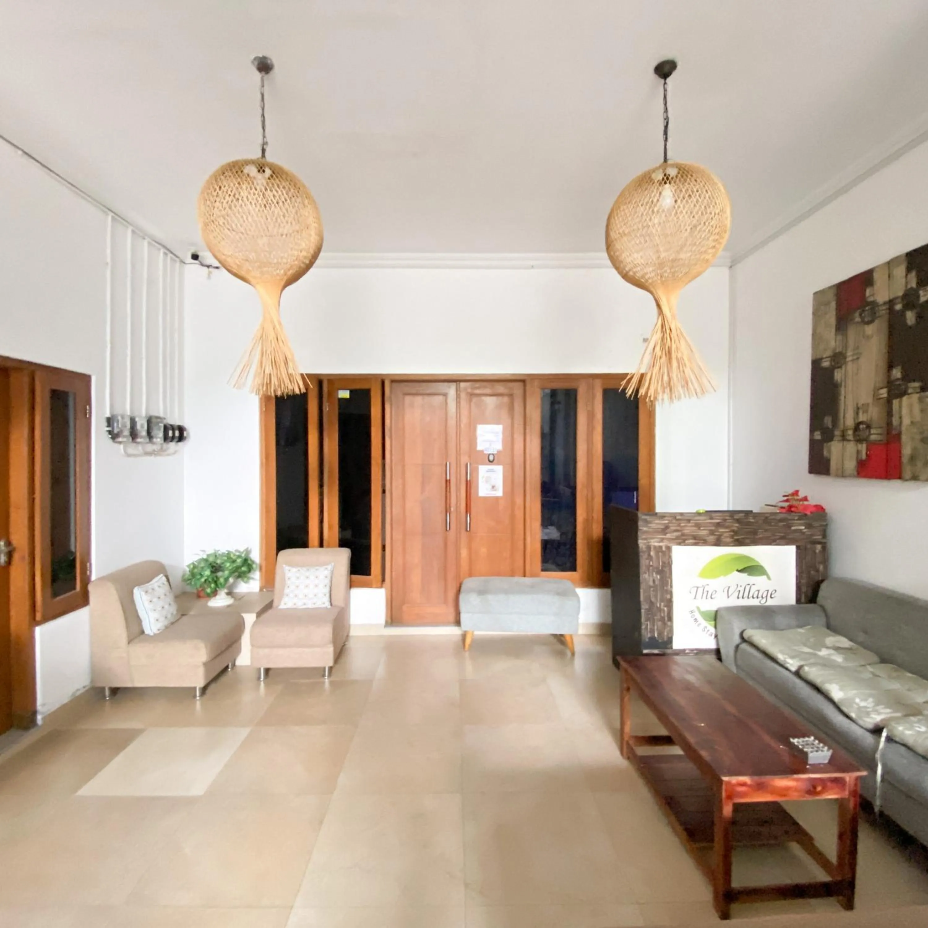 Lobby or reception in The Eco Village Homestay RedPartner